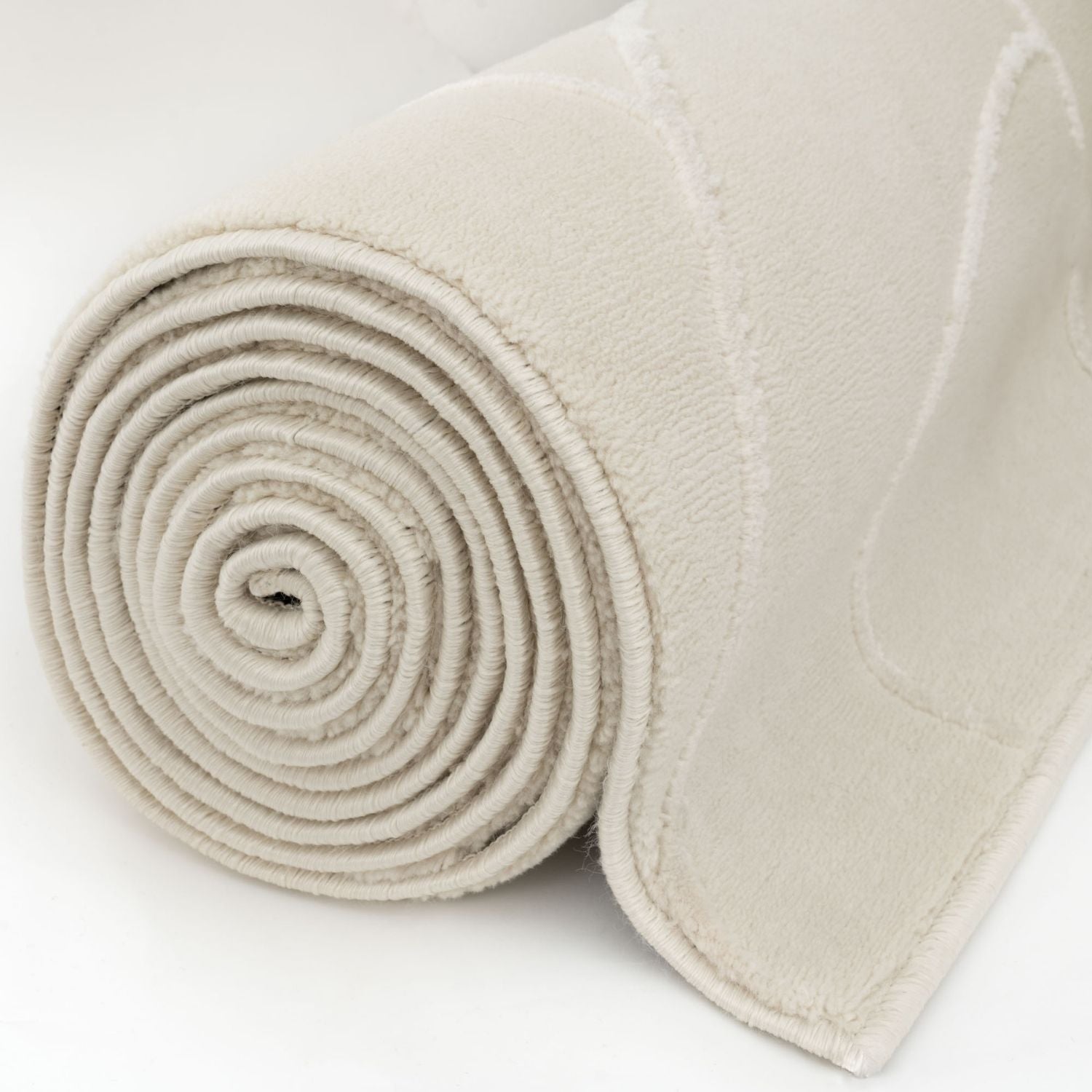 Aura Collection Rug Halo in Cream