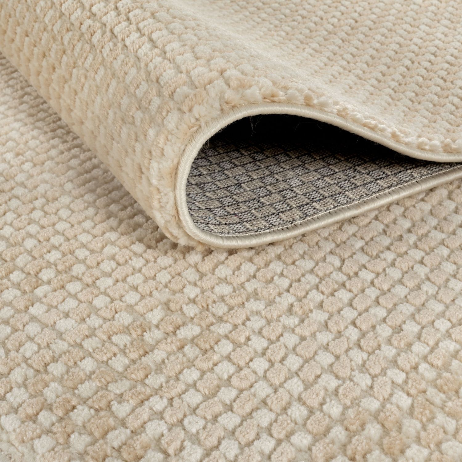 Aura Collection Rug Mosaic in Beige