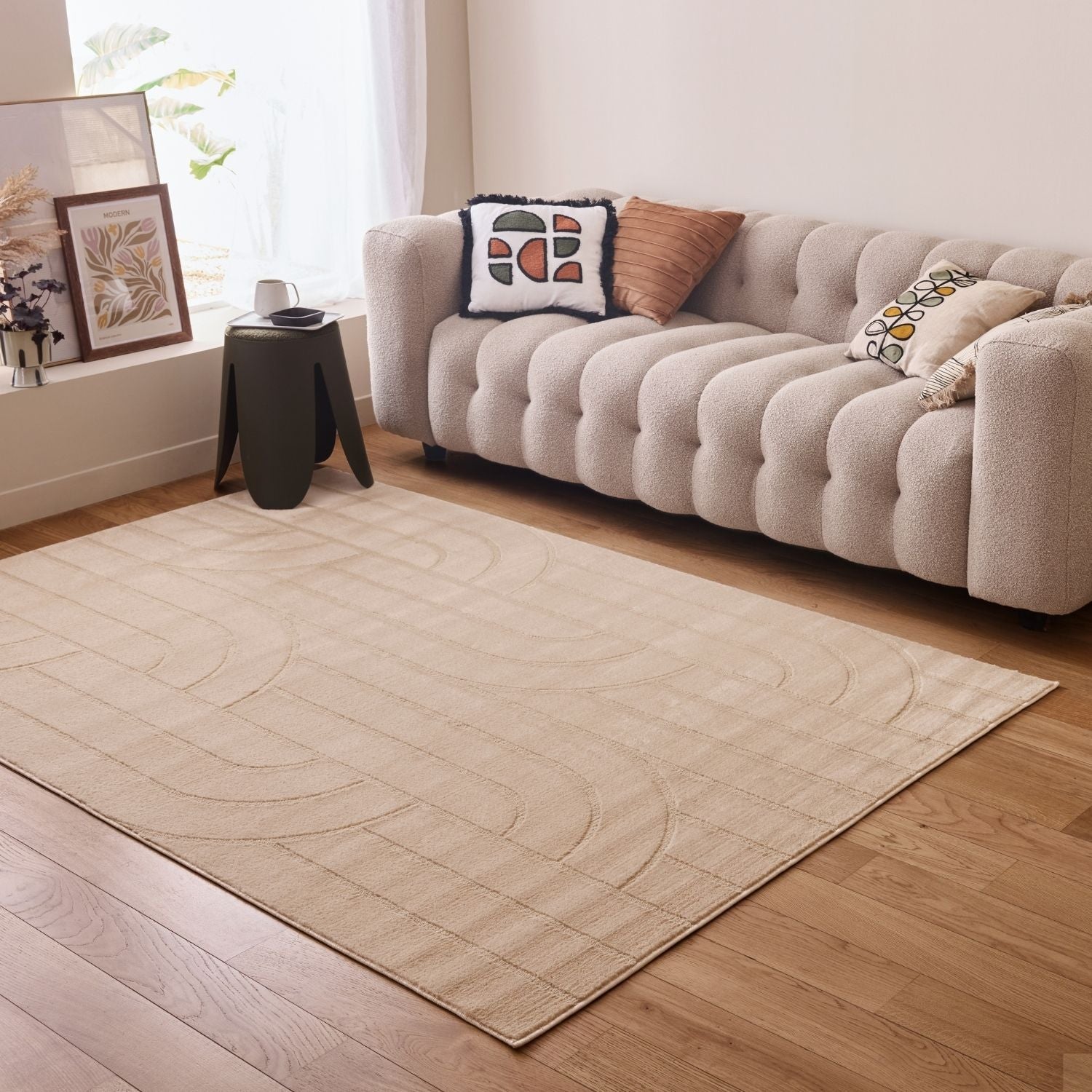 Aura Collection Rug Sable in Beige