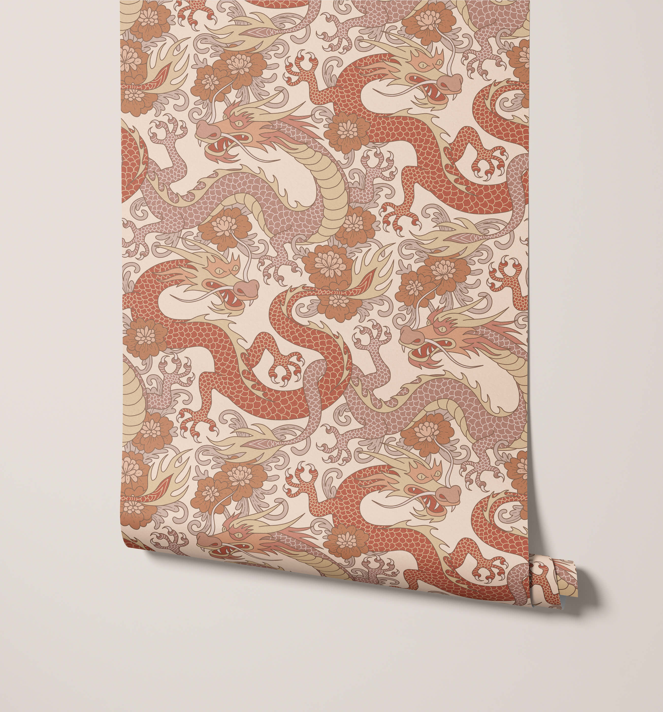 Bobbi Beck Scute Patterned Luxury Wallpaper