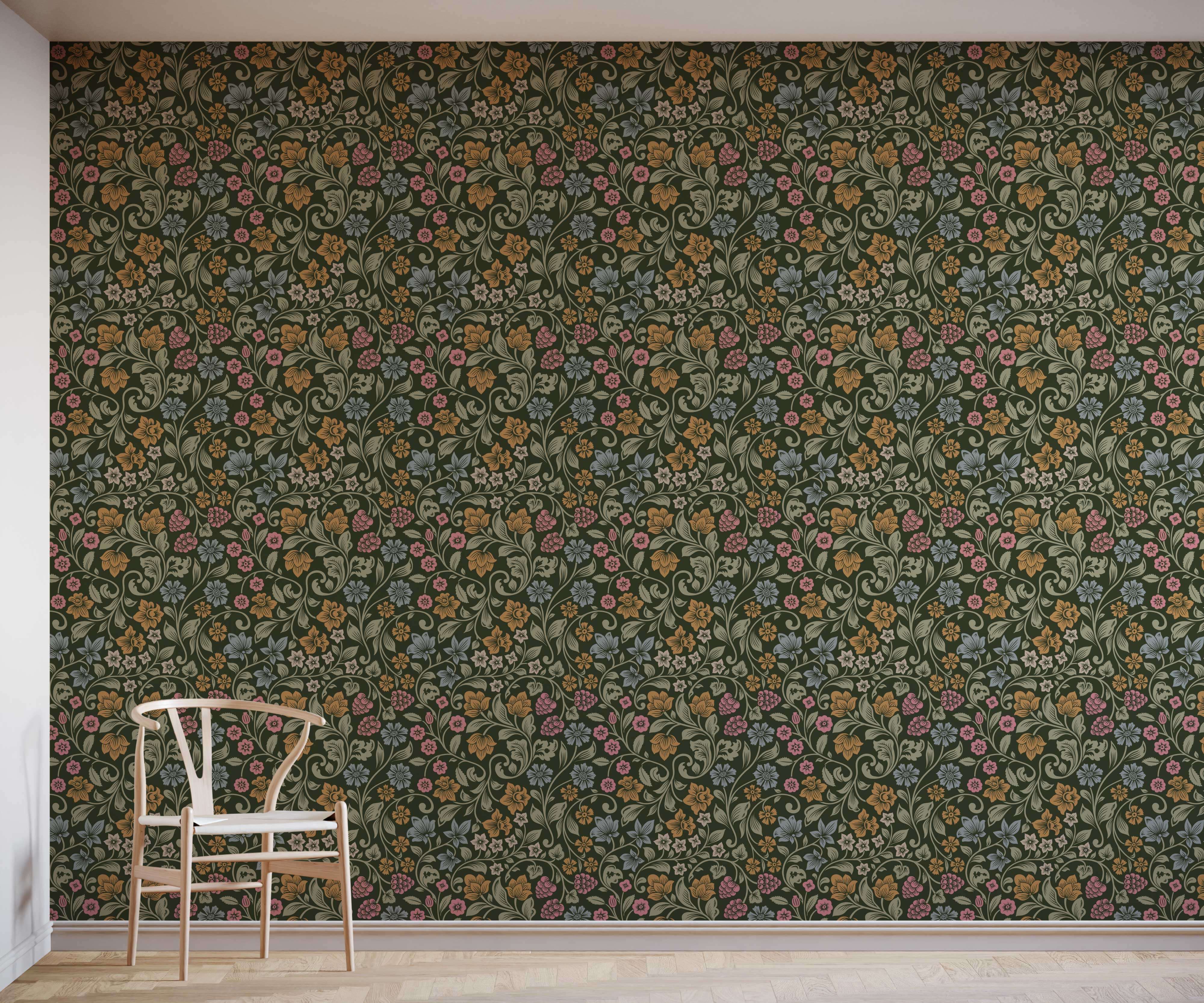 Bobbi Beck Billie Floral Luxury Wallpaper