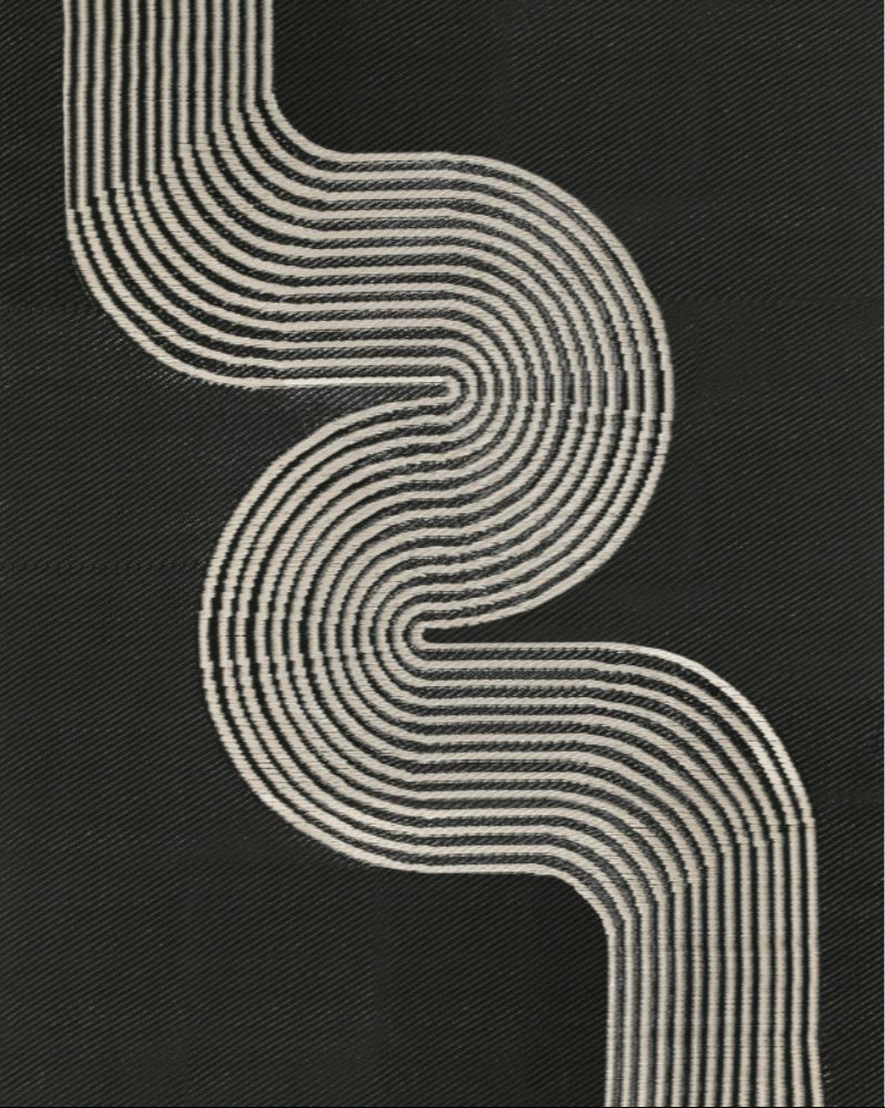 Urban Outdoor Rug Black & Beige | 1010