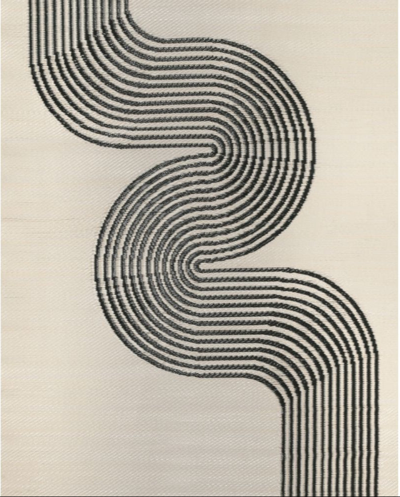 Urban Outdoor Rug Black & Beige | 1010