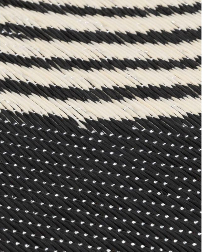 Urban Outdoor Rug Black & Beige | 1010
