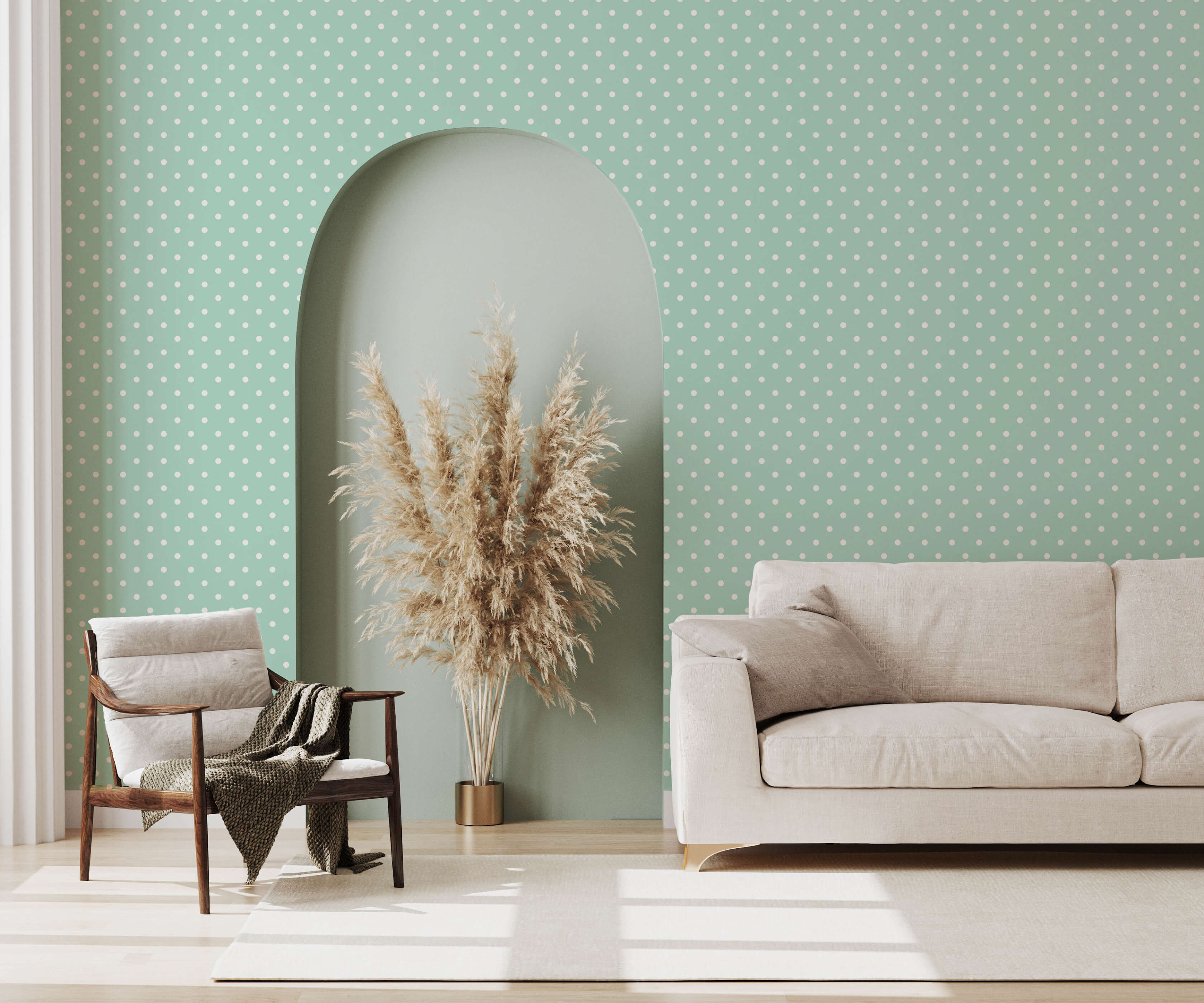 Bobbi Beck Bonbon Polka Dot Luxury Wallpaper
