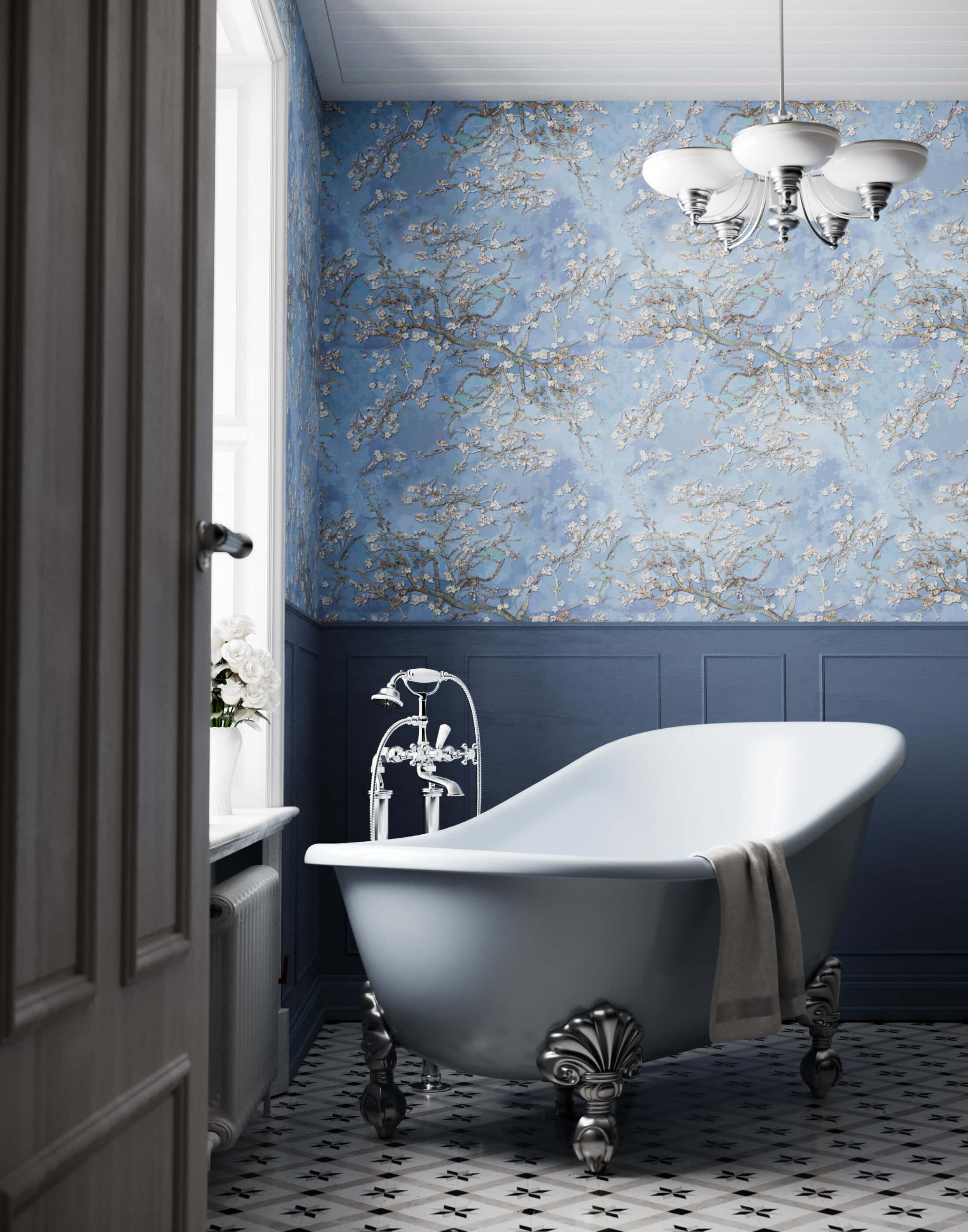 Bobbi Beck Branch Art Luxury Wallpaper