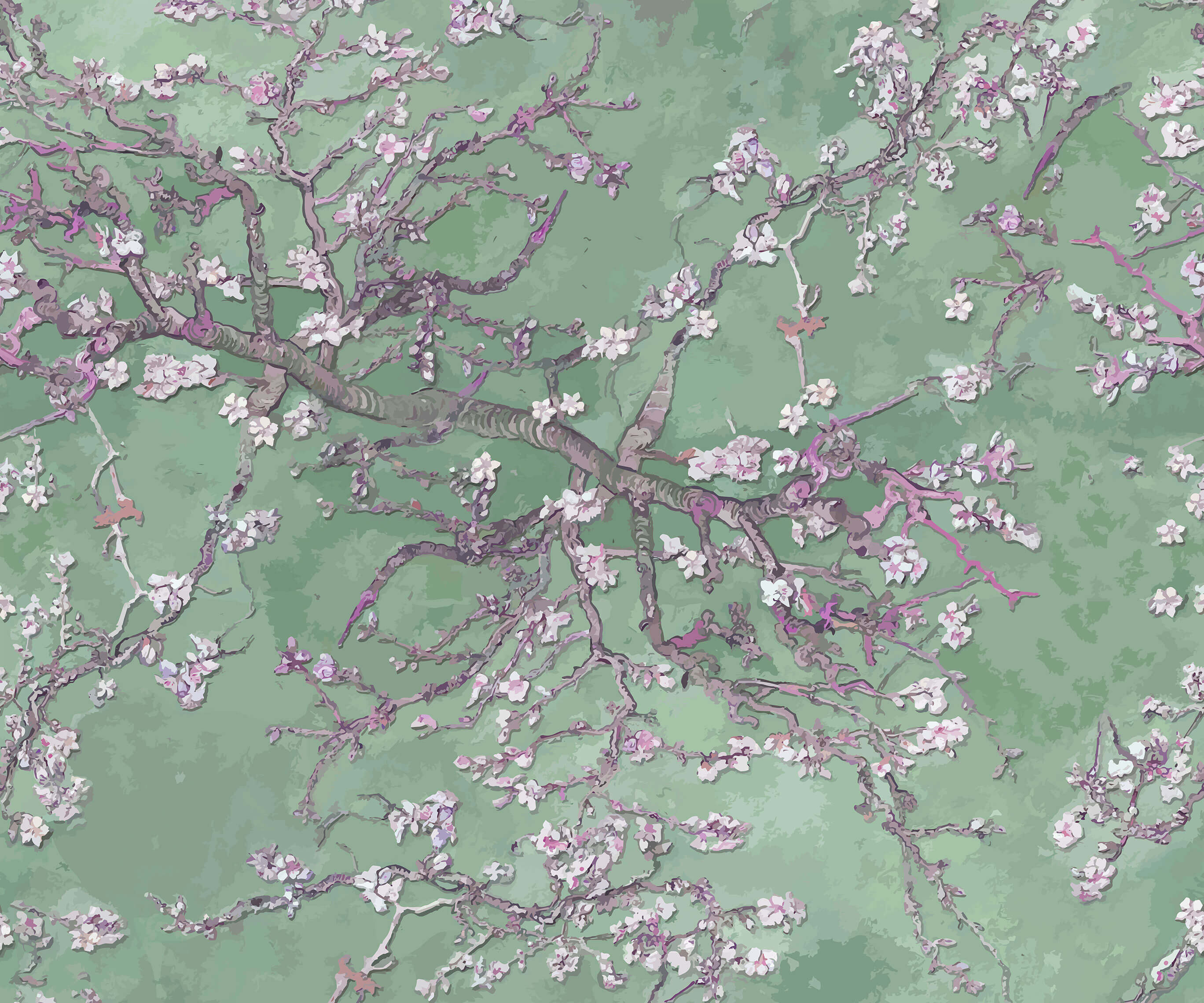 Bobbi Beck Branch Art Luxury Wallpaper