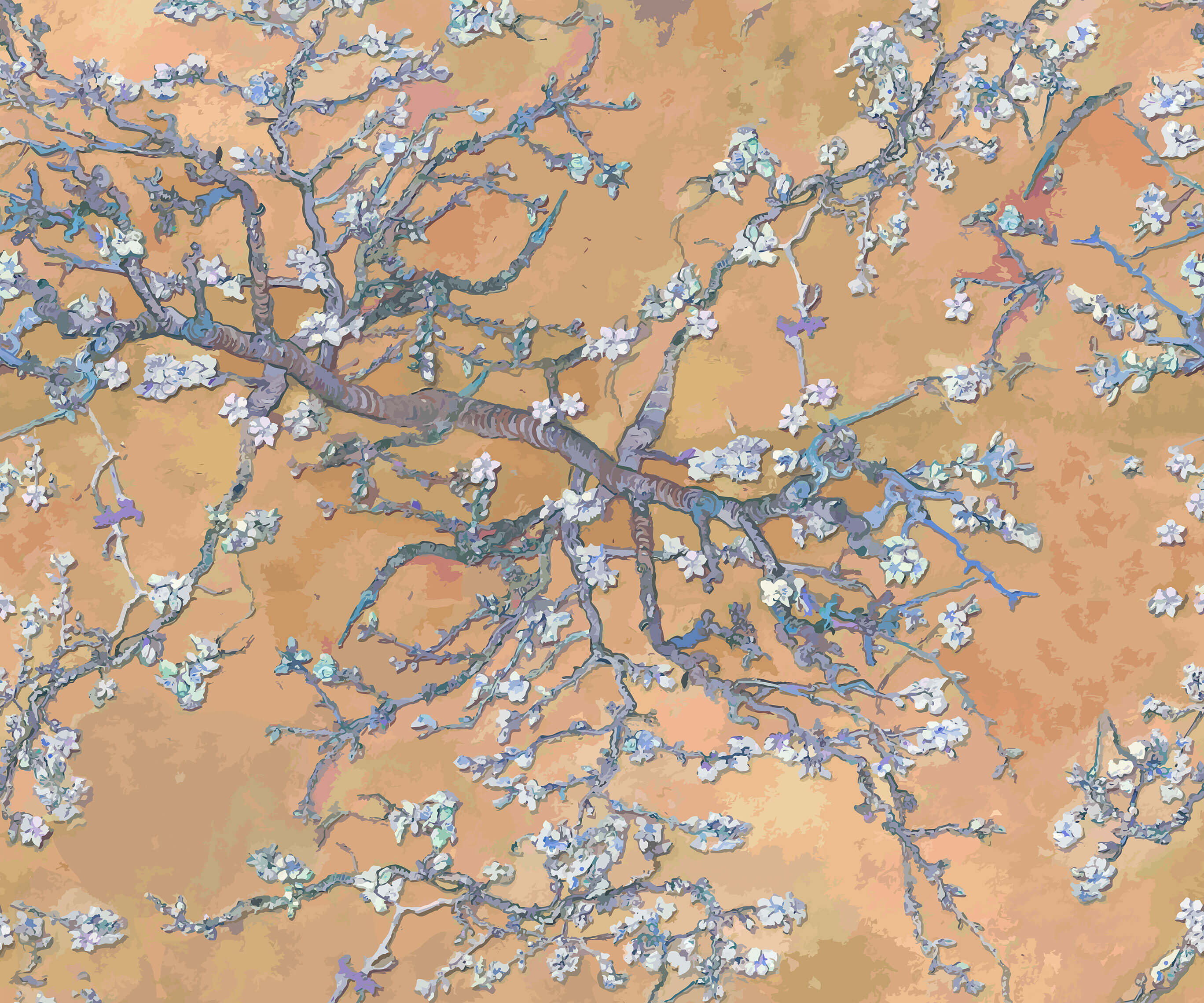 Bobbi Beck Branch Art Luxury Wallpaper