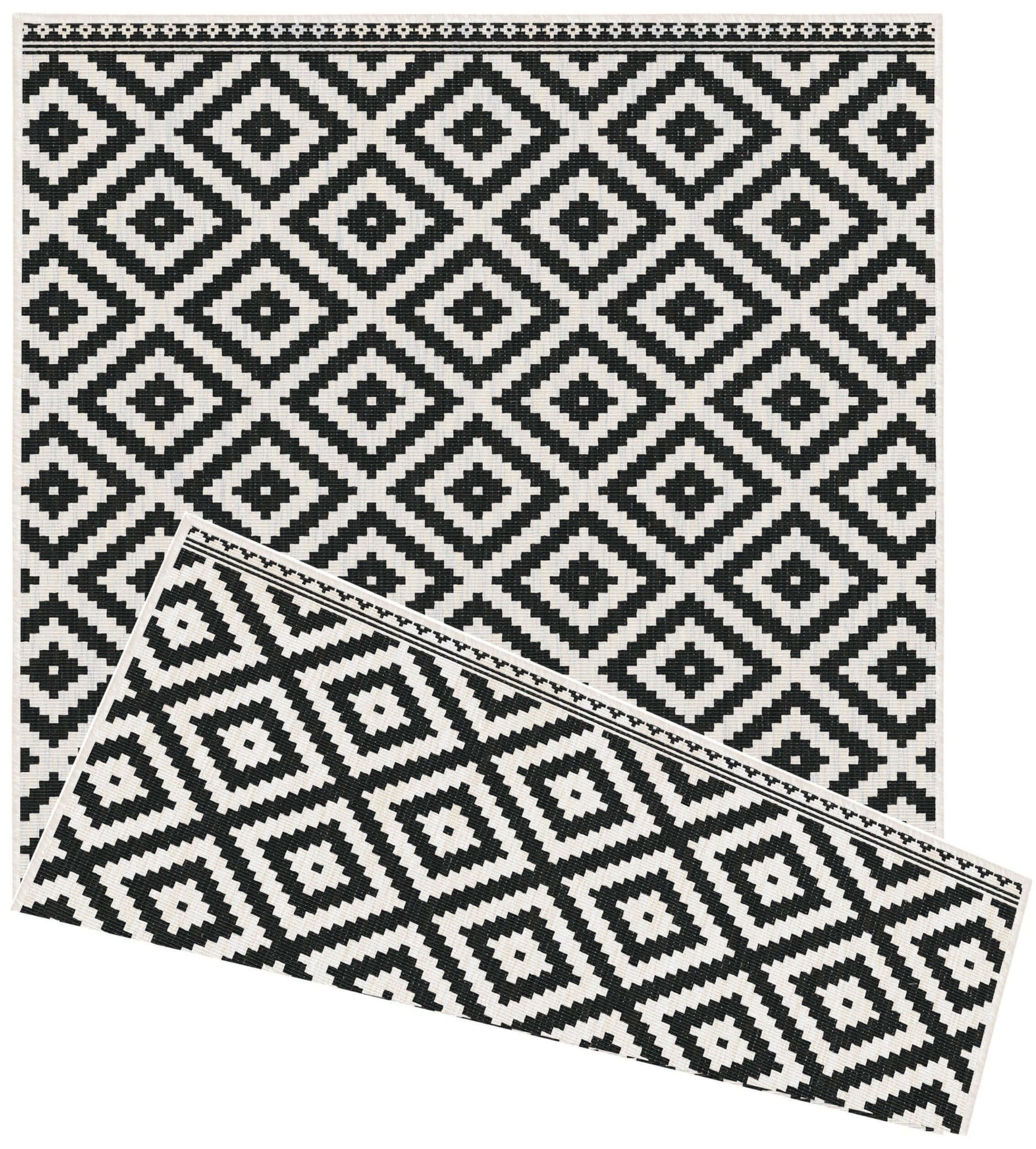 Duo Weave Outdoor Rug Geometric Diamond