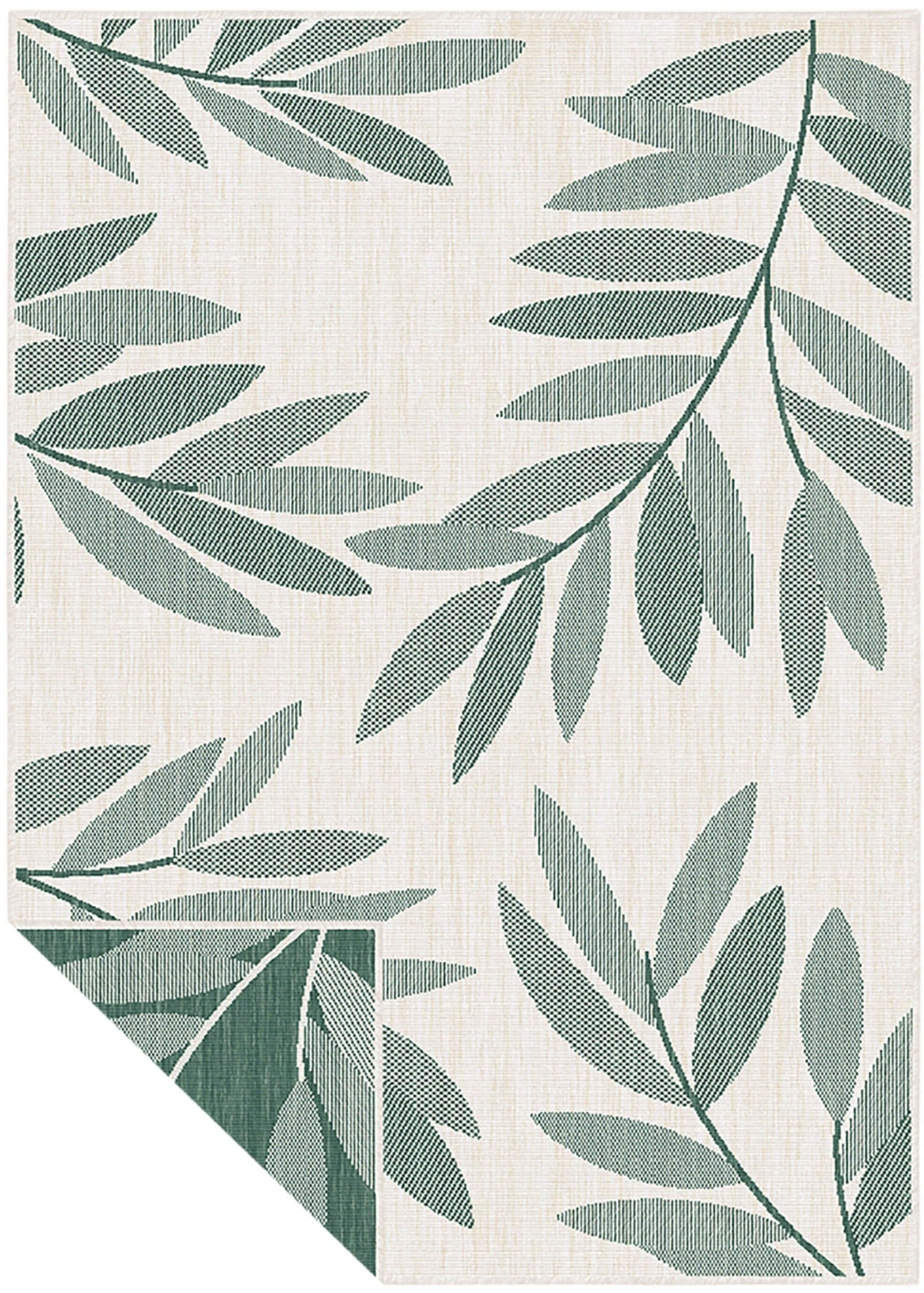 Duo Weave Outdoor Rug Trailing Leaves