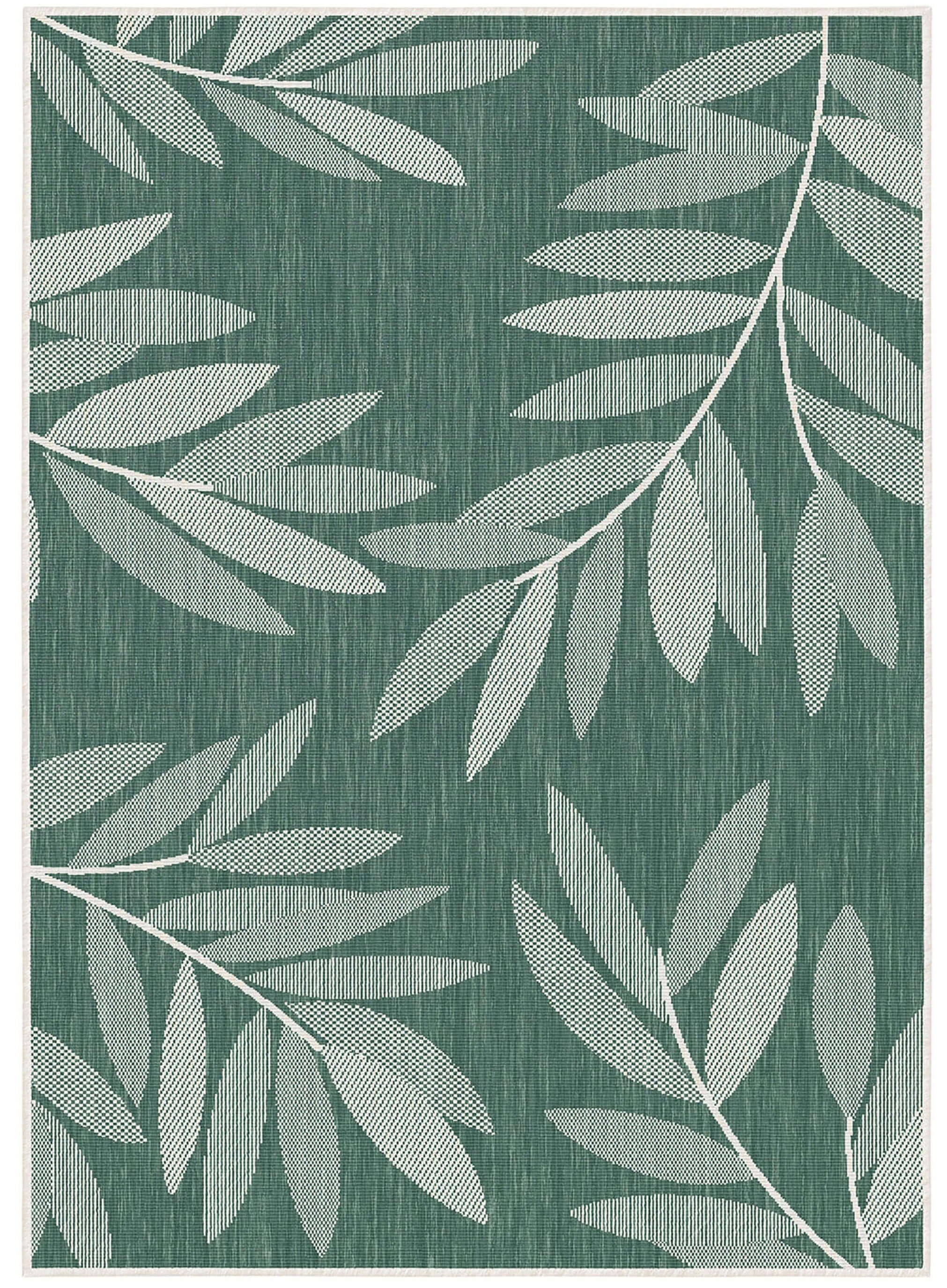 Duo Weave Outdoor Rug Trailing Leaves