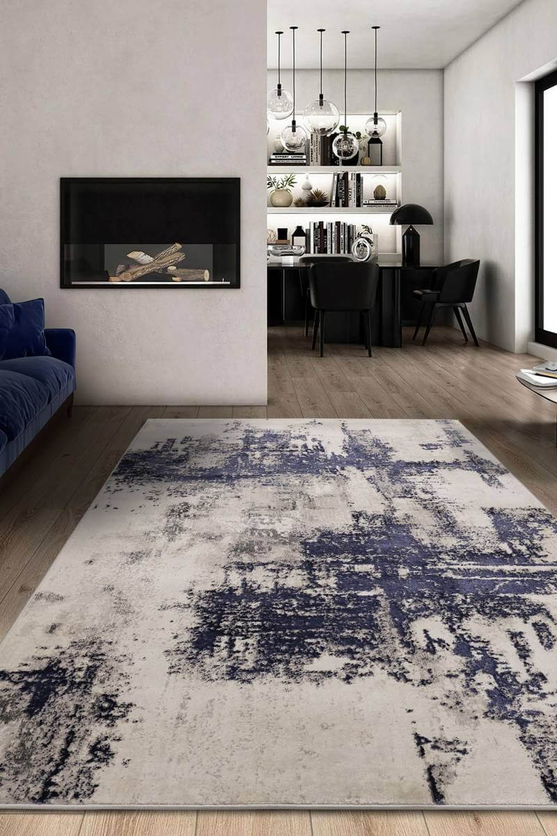 Dusk Marble Rug – Elegant Abstract Design