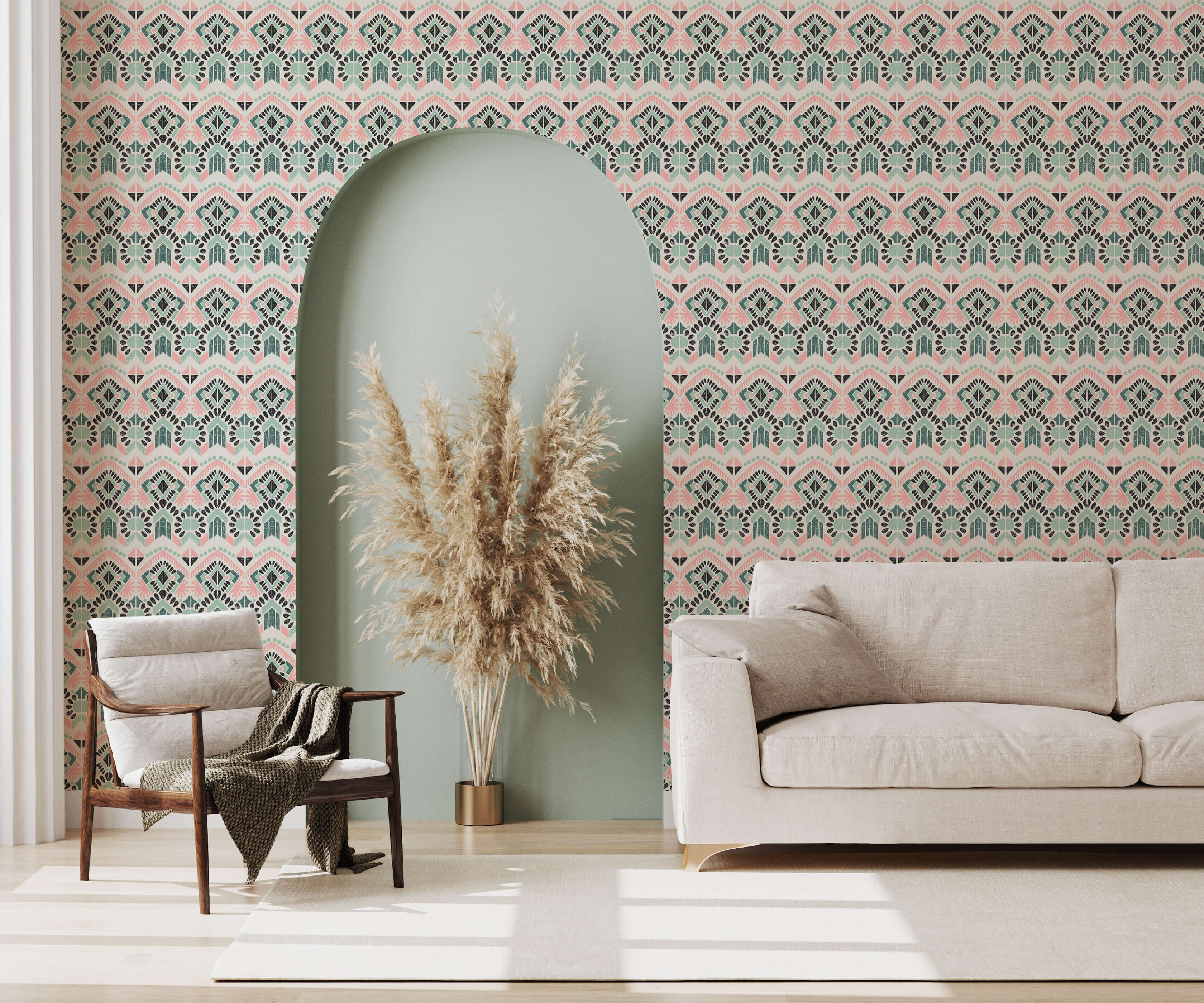 Bobbi Beck Figo Aztec Luxury Wallpaper