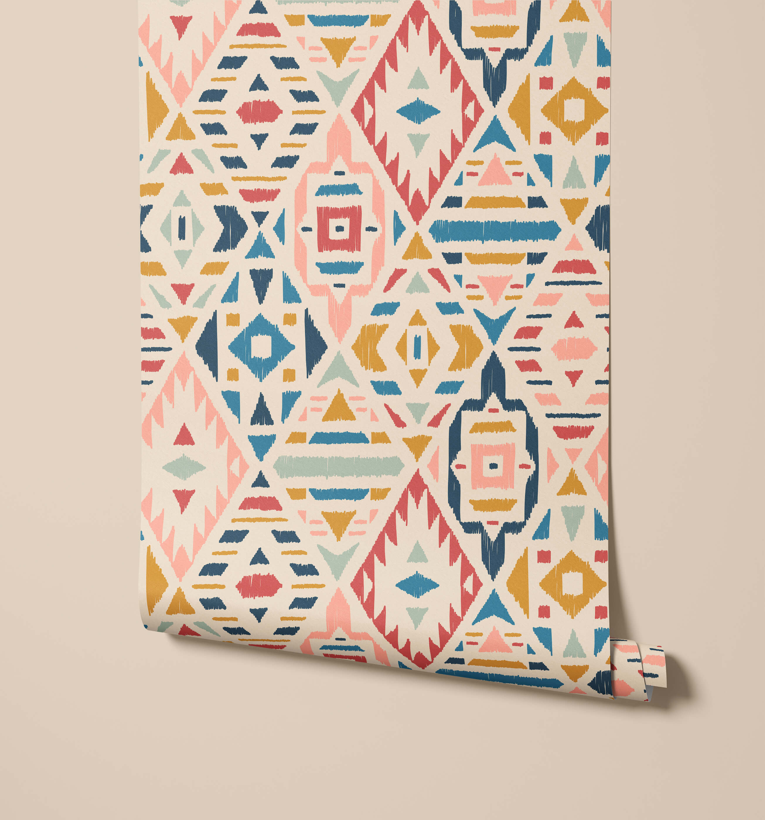 Bobbi Beck Fleece Geometric Luxury Wallpaper