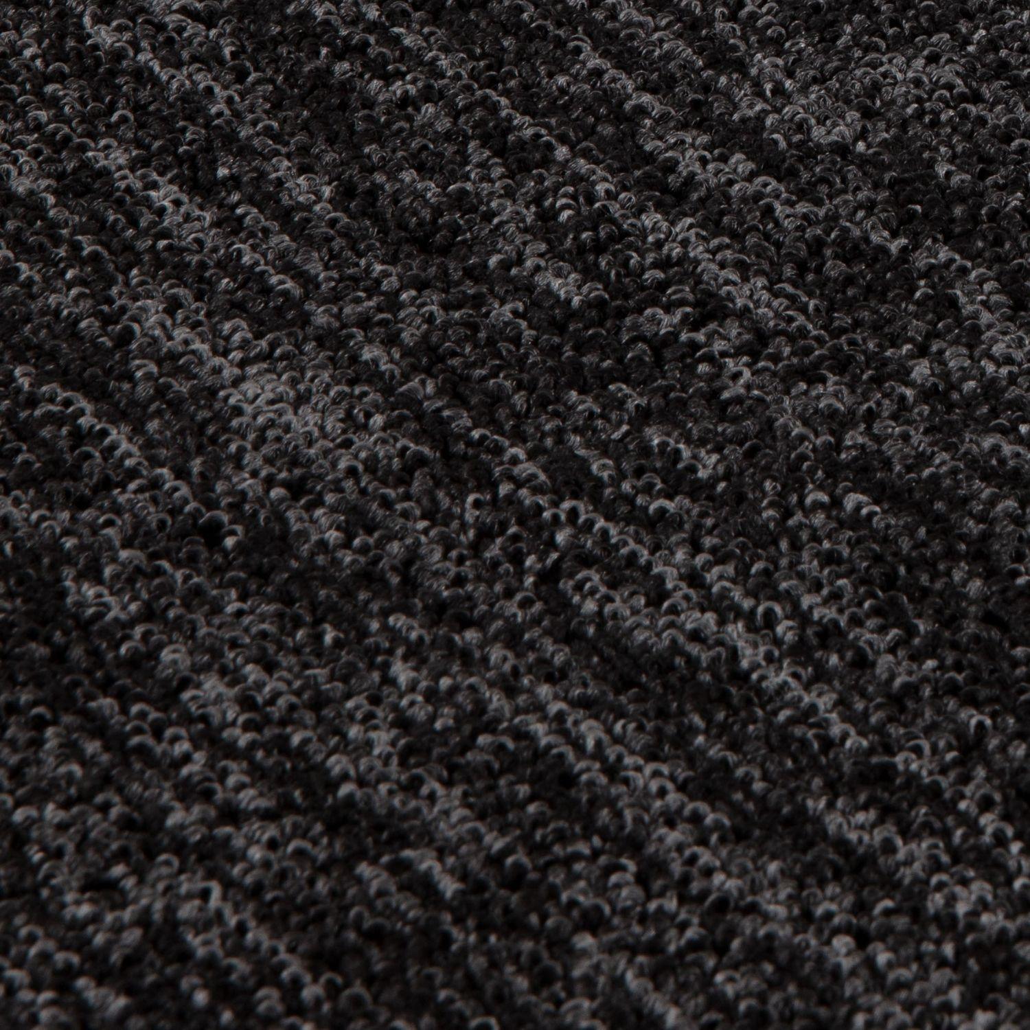 Flex Dark Grey Low Pile Solid Rug