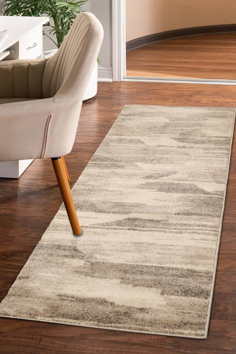 Freya Abstract Rug – Soft Neutral Tones