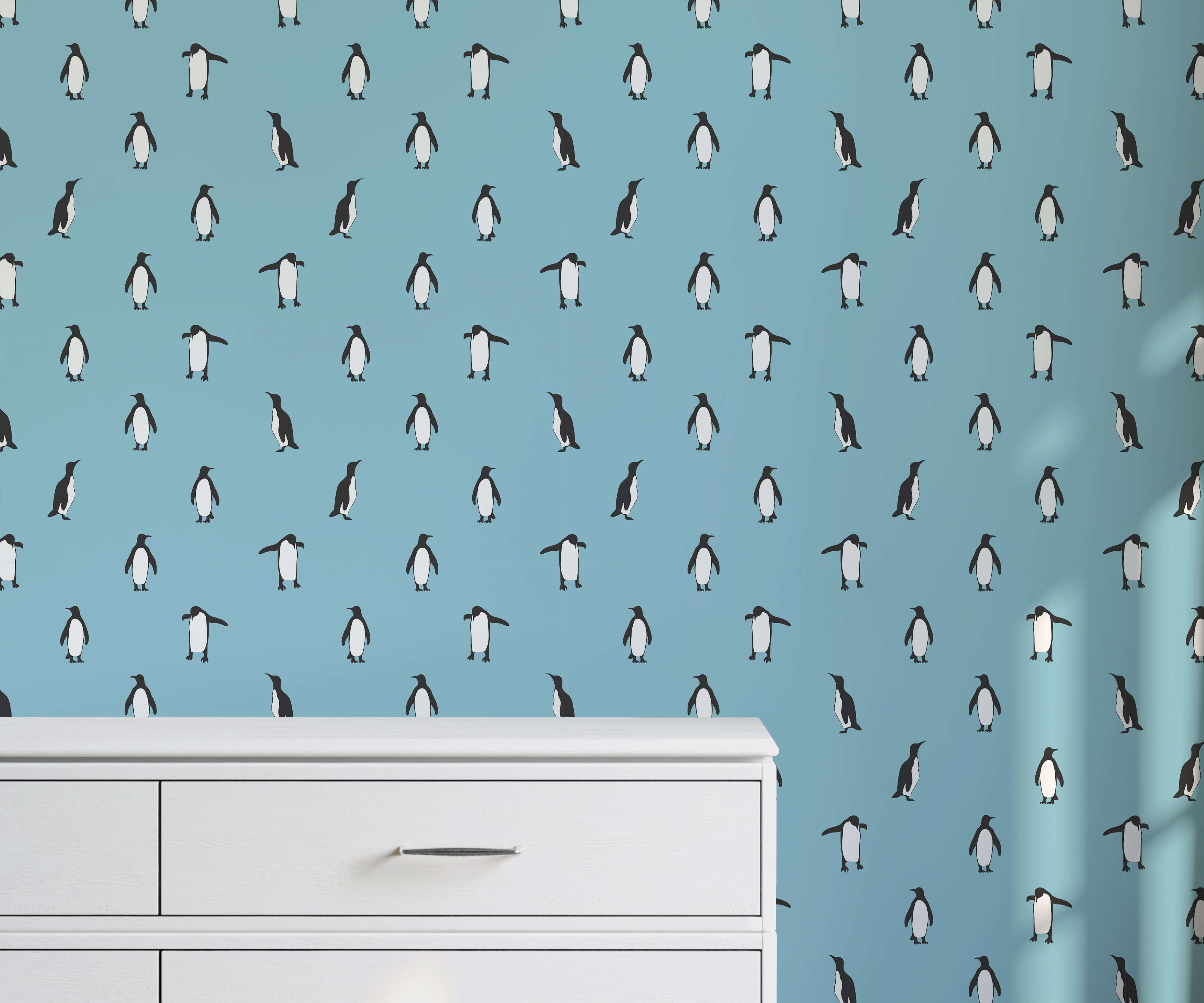 Bobbi Beck Hobart Penguin Animal Luxury Wallpaper