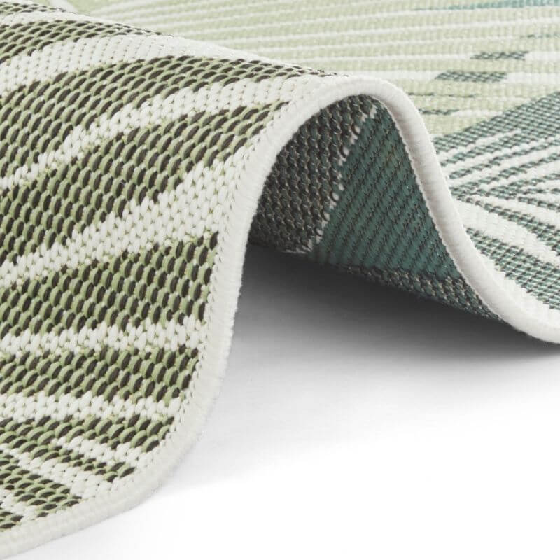 Indoor Outdoor Vai Green Rug – Floral Design