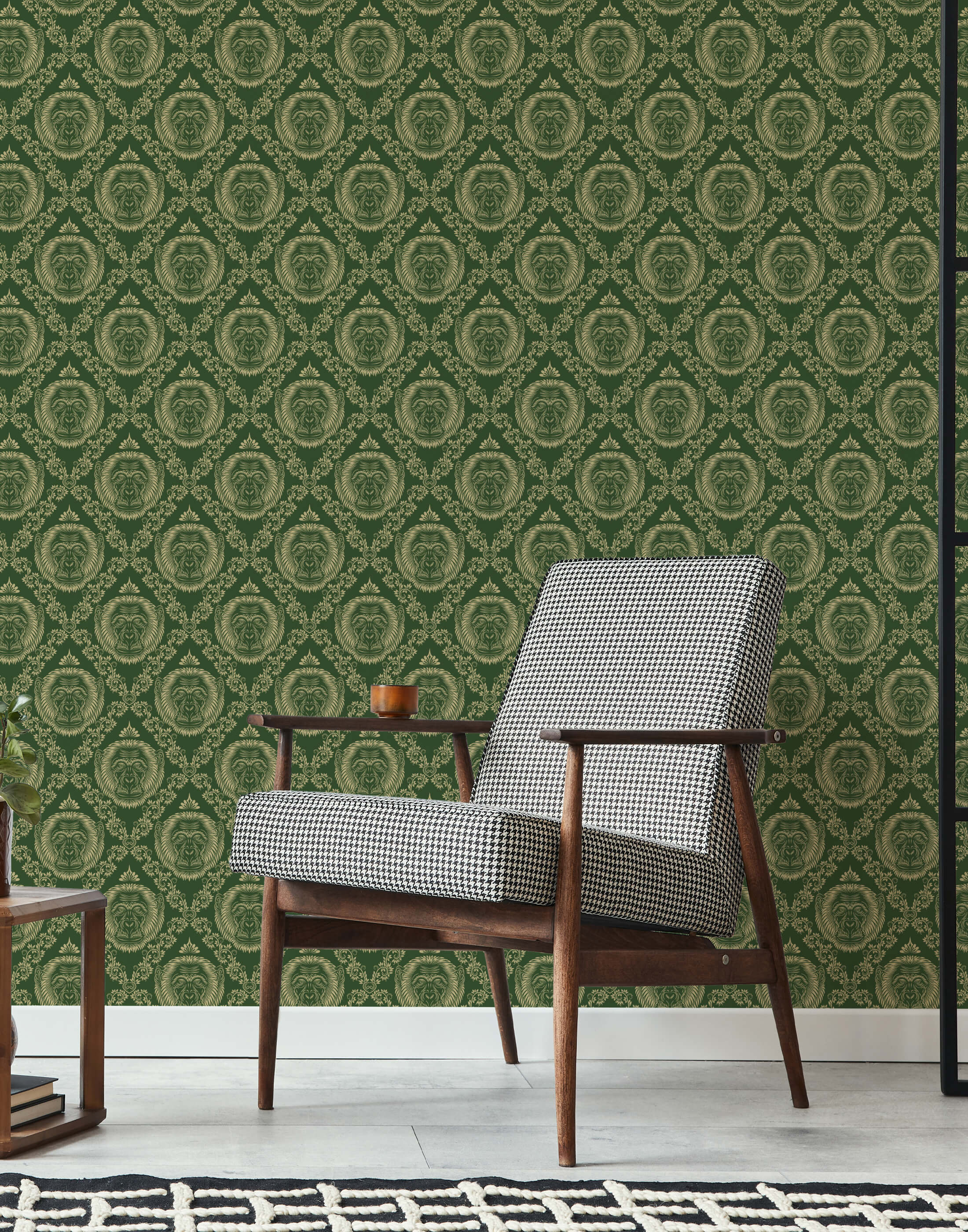 Bobbi Beck Kang Monkey Animal Luxury Wallpaper