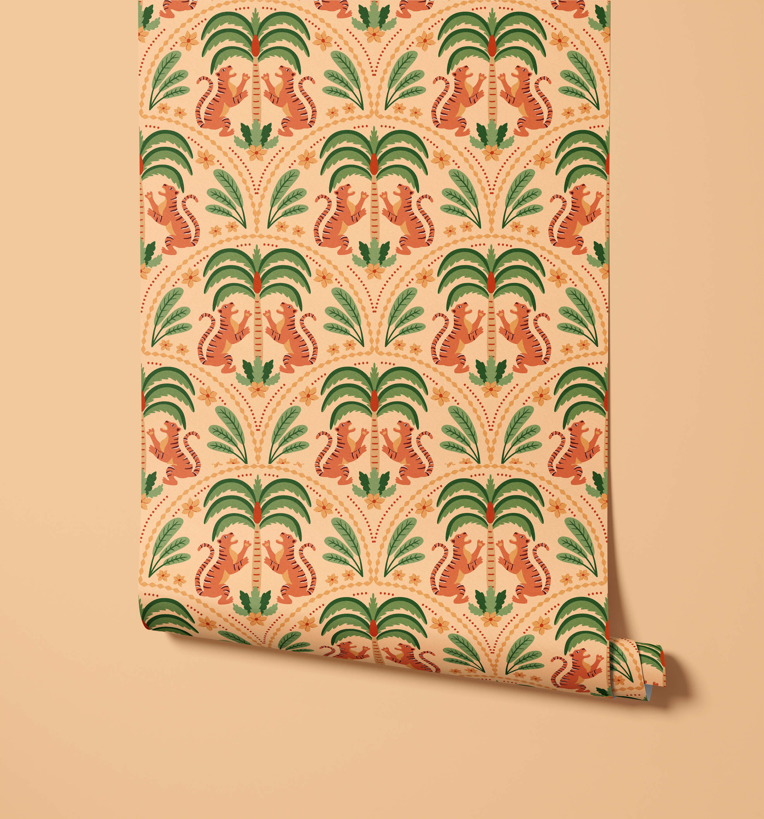 Bobbi Beck Khalil Tiger Animal Luxury Wallpaper