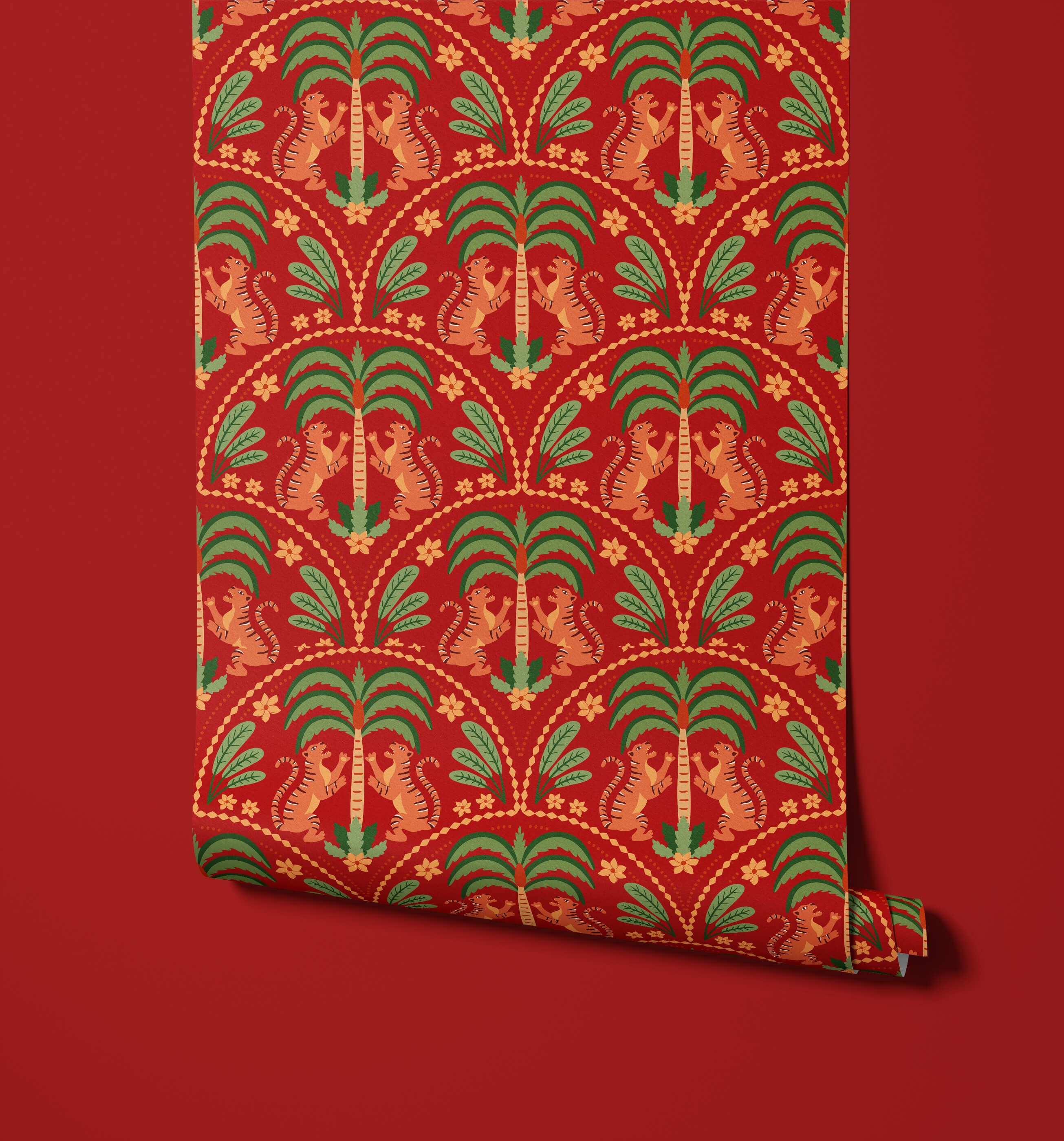 Bobbi Beck Khalil Tiger Animal Luxury Wallpaper