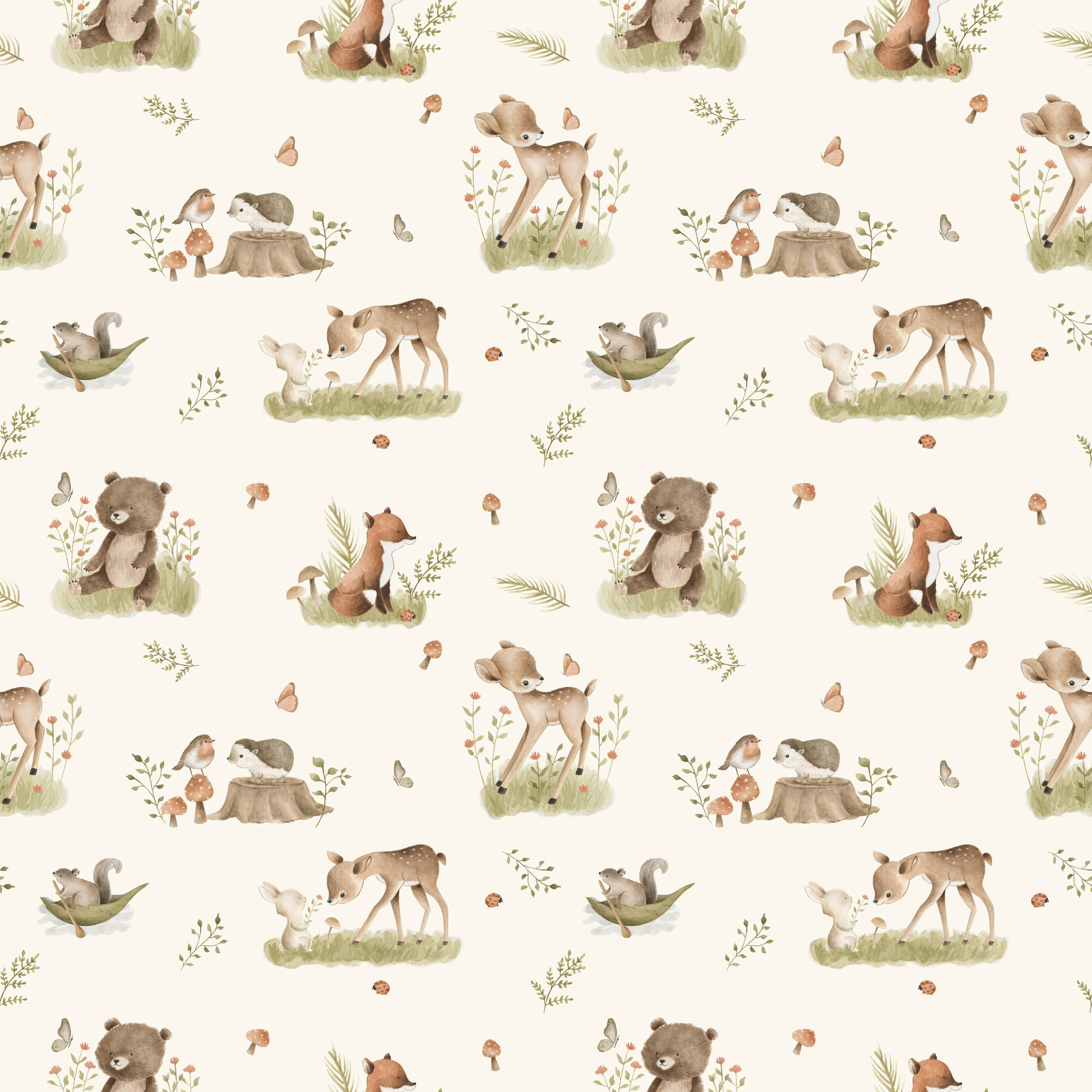 Bobbi Beck Kin Children's Luxury Wallpaper