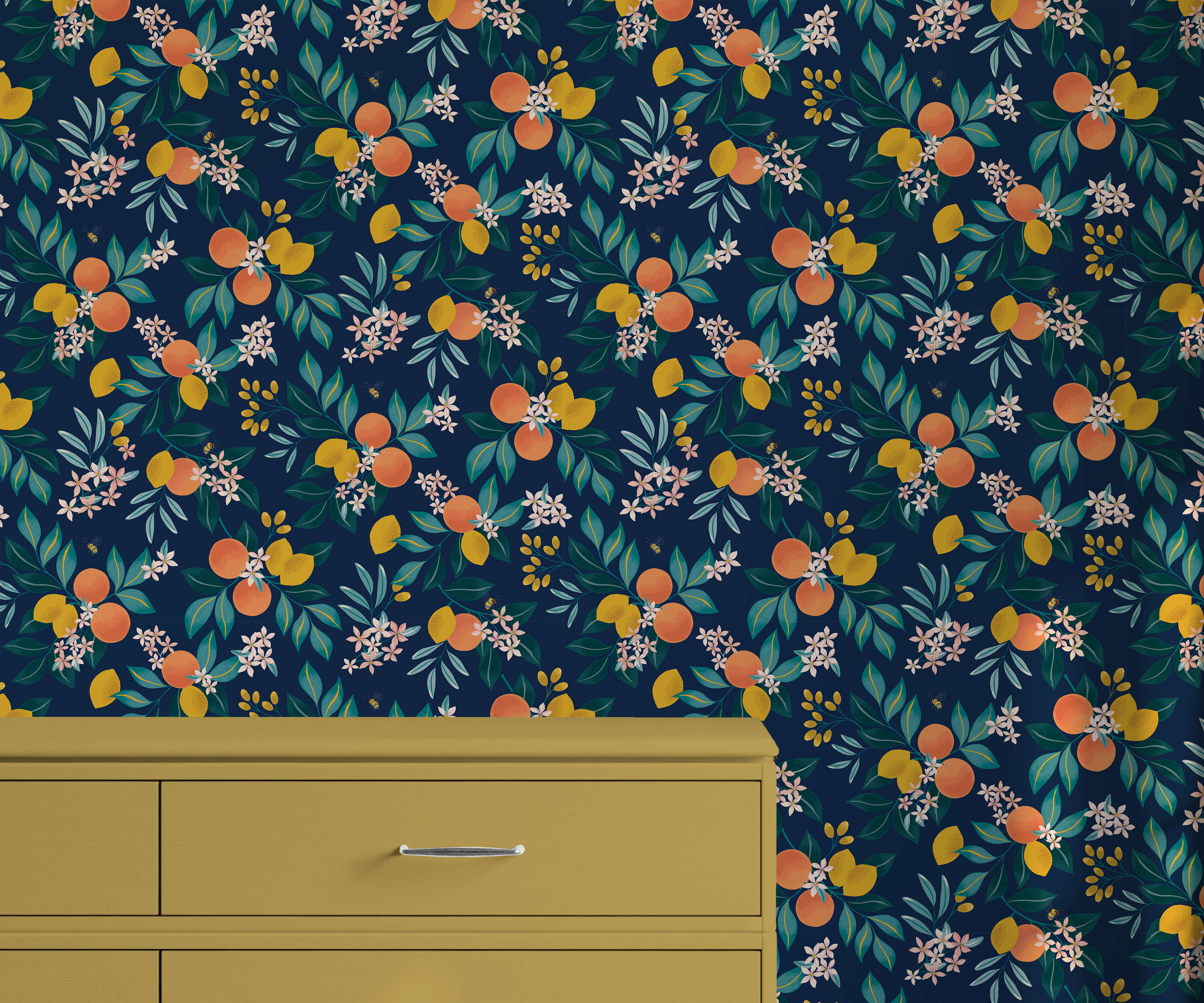 Bobbi Beck Limonata Floral Luxury Wallpaper