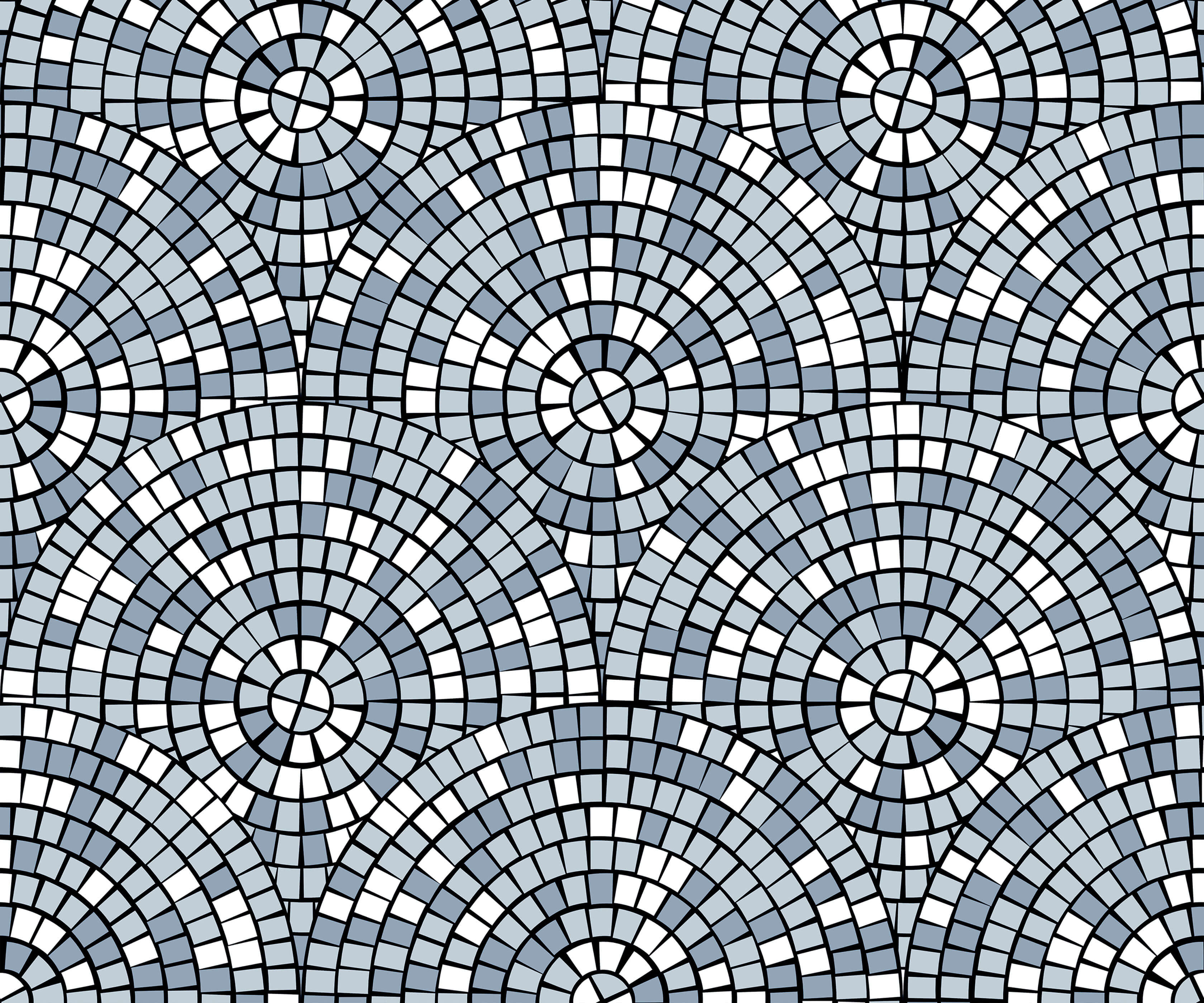 Bobbi Beck Loff Mosaic Patterned Luxury Wallpaper