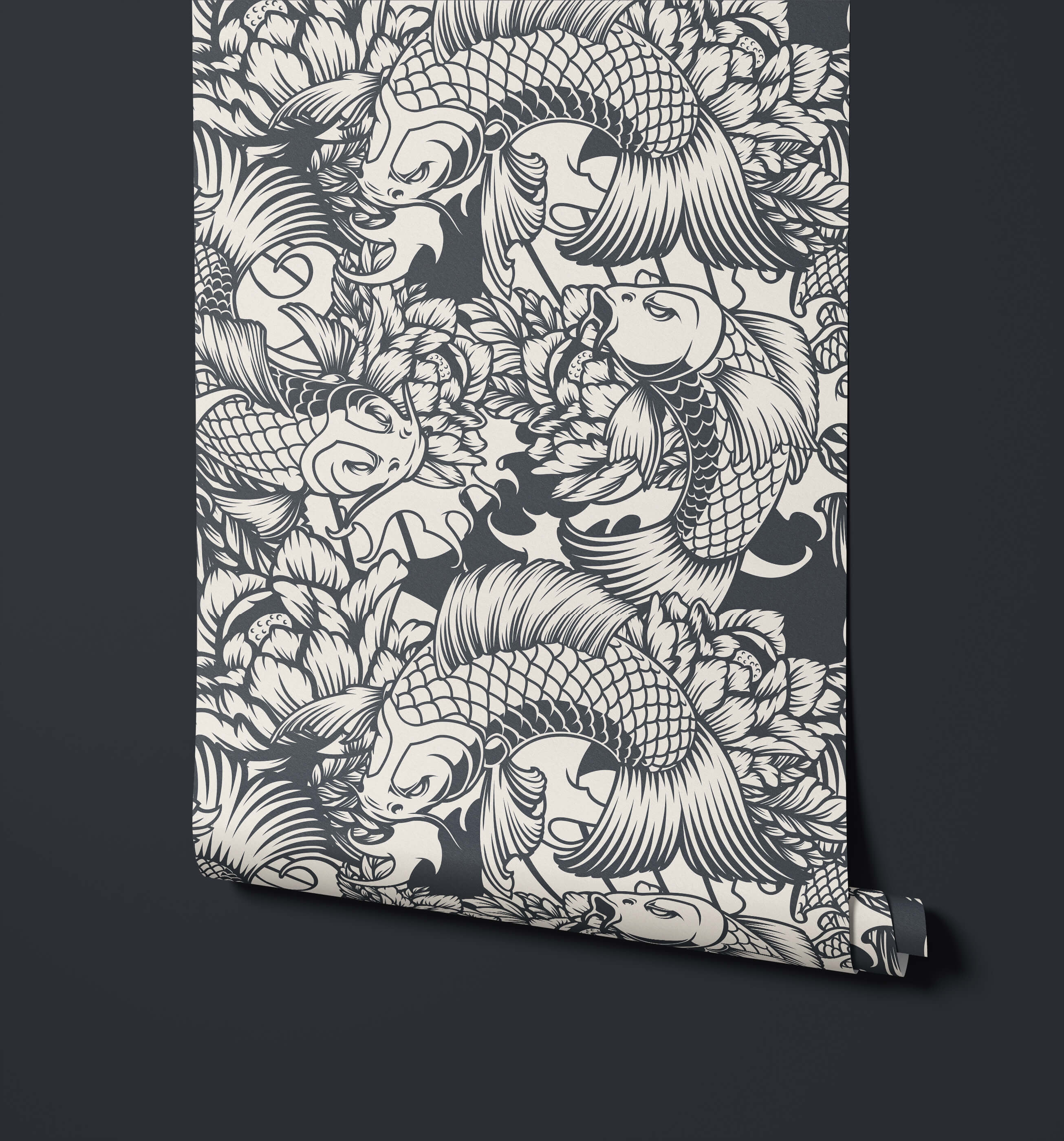 Bobbi Beck Lorente Koi Animal Luxury Wallpaper