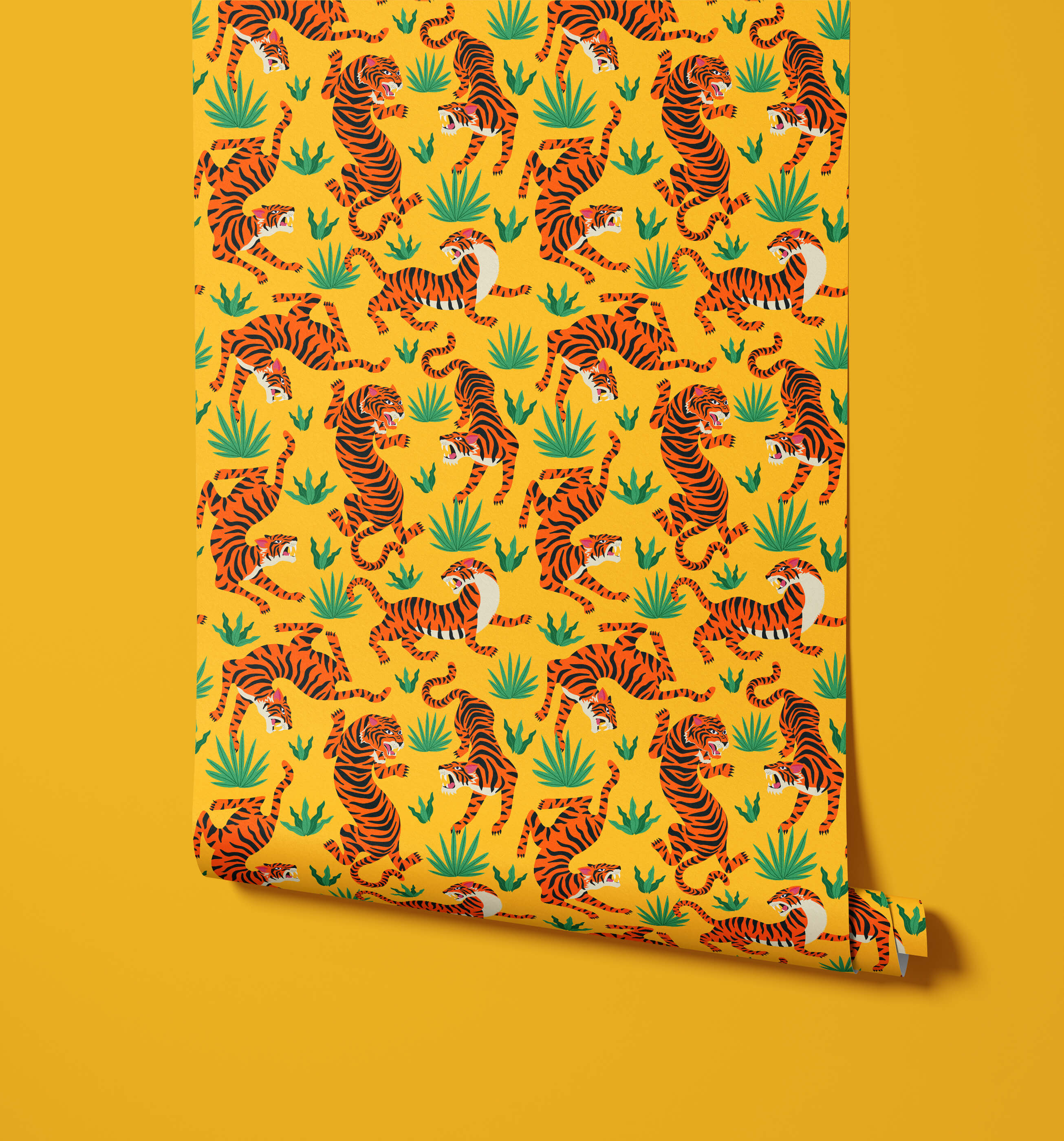 Bobbi Beck Medella Tiger Animal Luxury Wallpaper