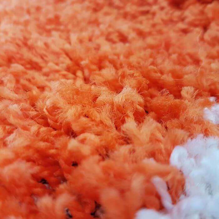 Shaggy Collection Orange Shaggy Rugs | 381