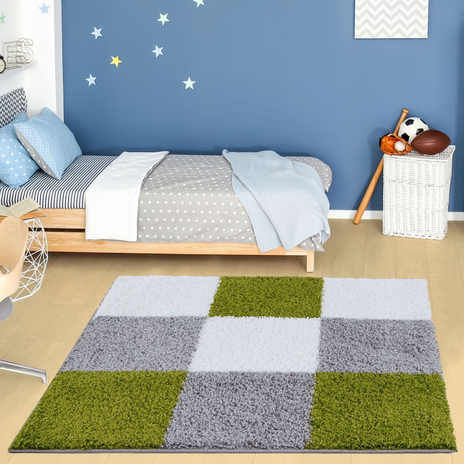 Myshaggy Geometric Green Rug