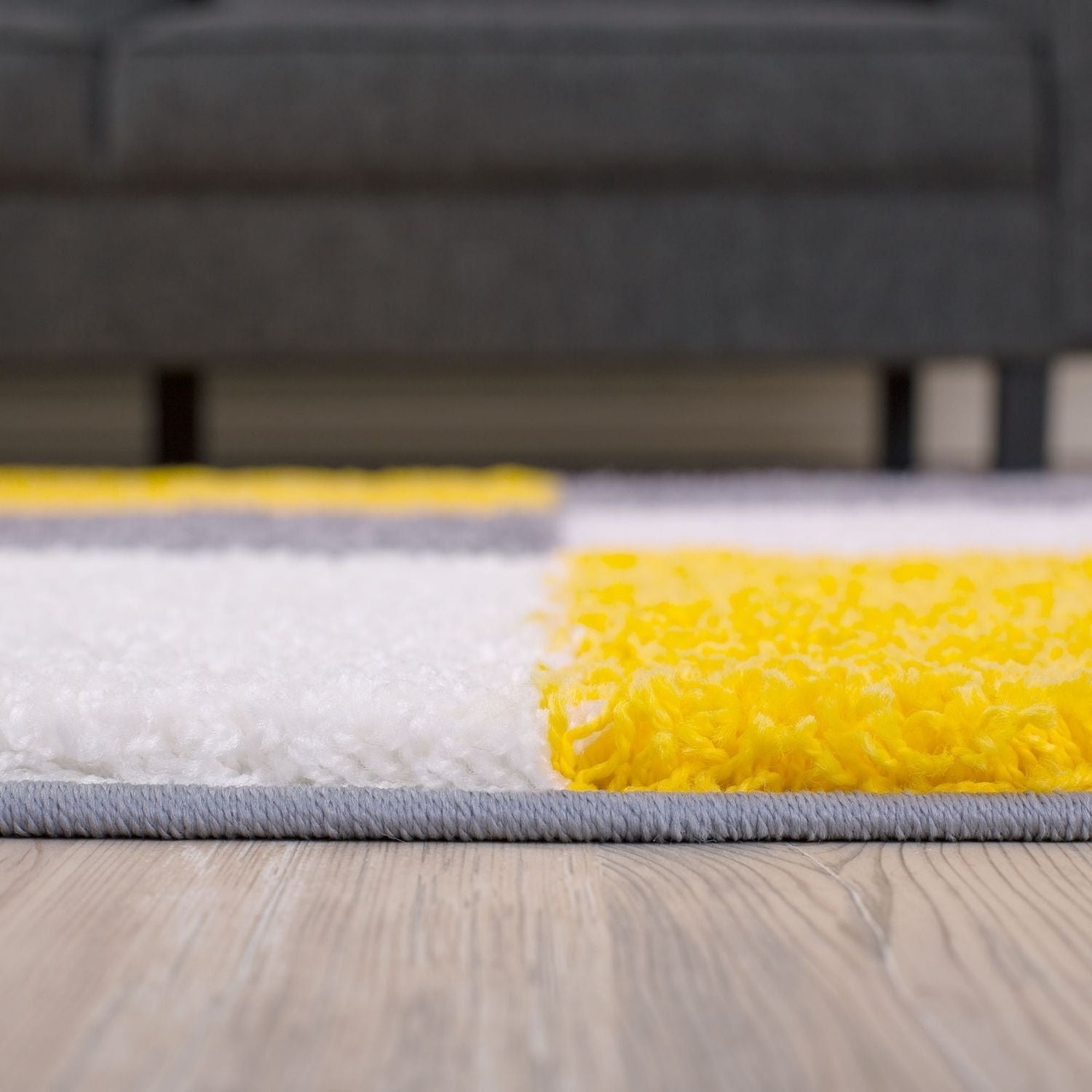 Myshaggy Geometric Yellow Rug