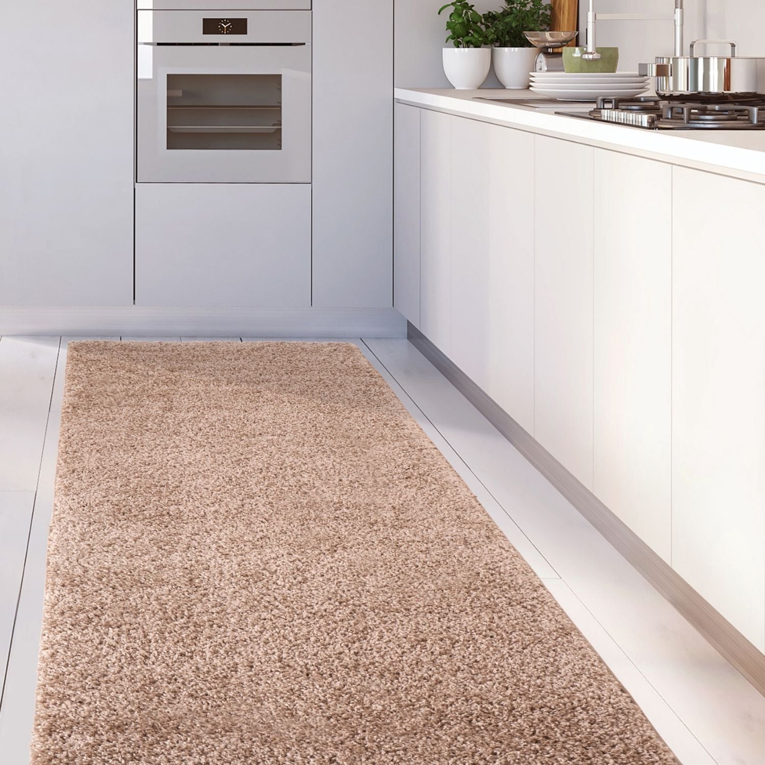 Myshaggy Solid Beige Rug