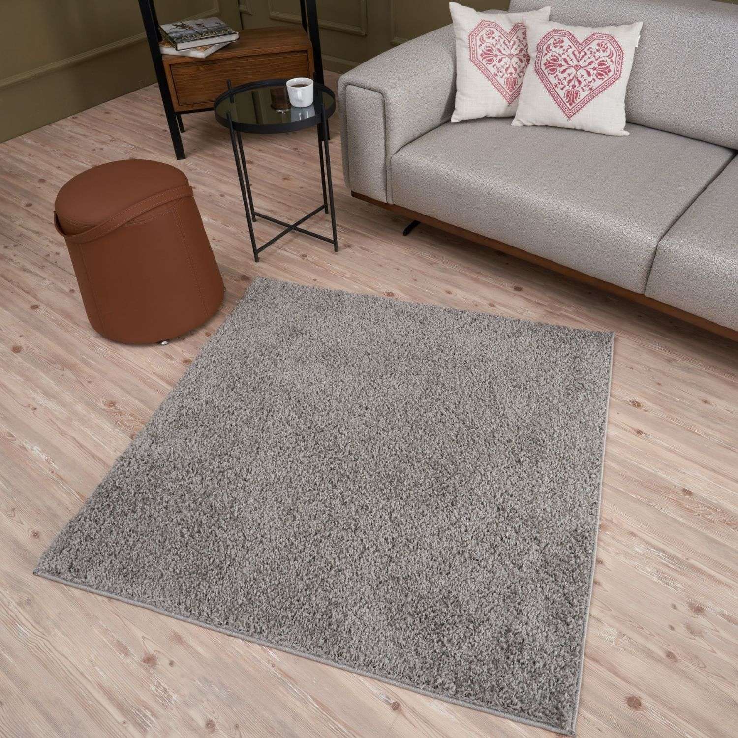 Myshaggy Solid Grey Rug