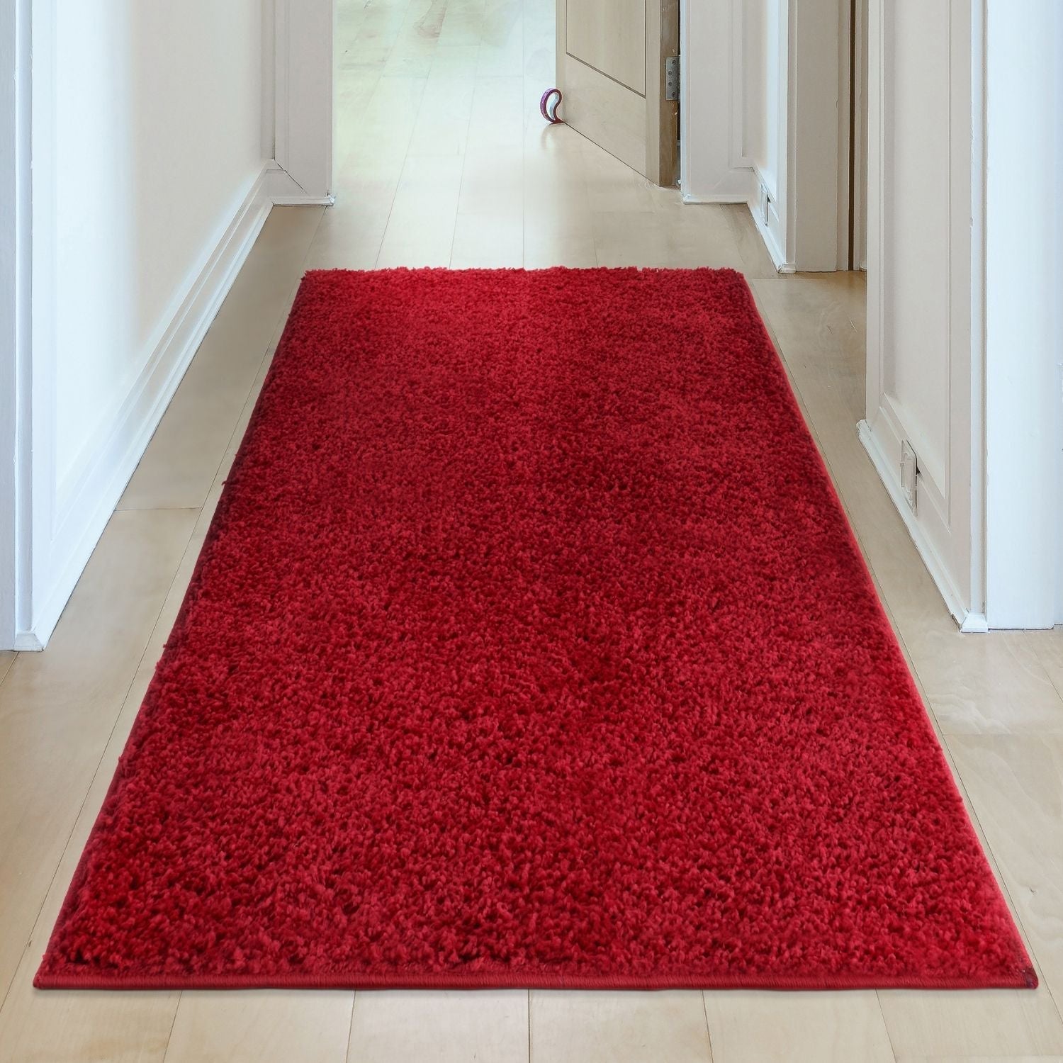 Myshaggy Solid Red Rug