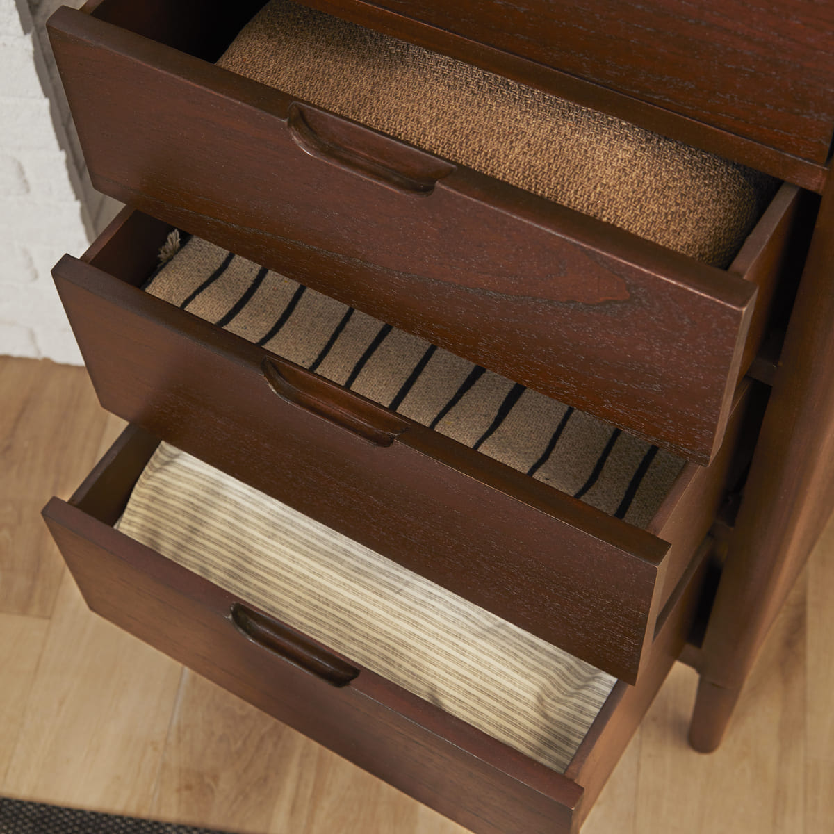 Norway Walnut Chest of 3 Drawers