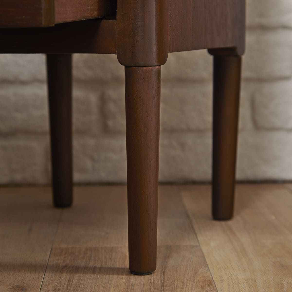 Norway Narrow Walnut Bedside Table