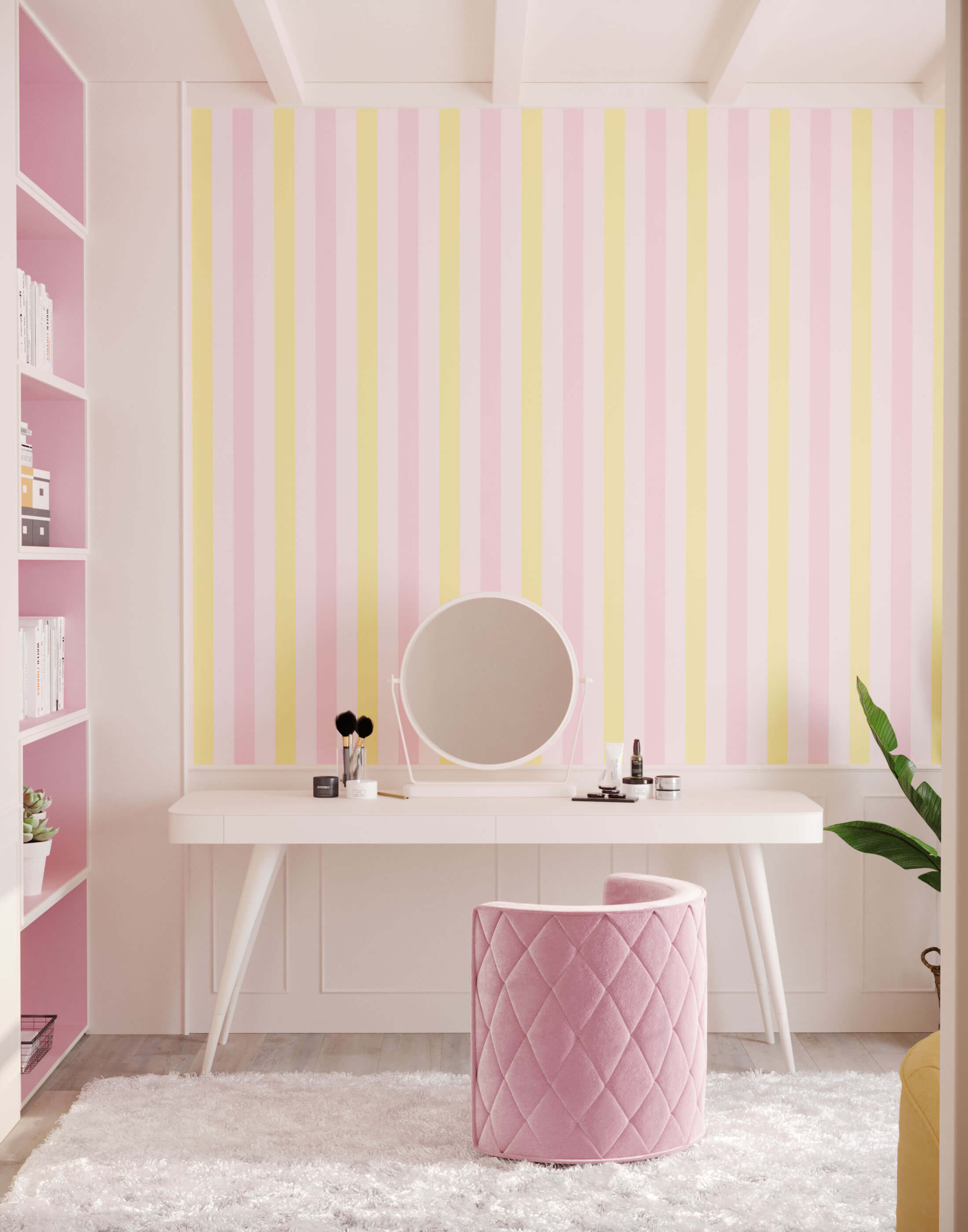 Bobbi Beck Neapolitan Striped Luxury Wallpaper