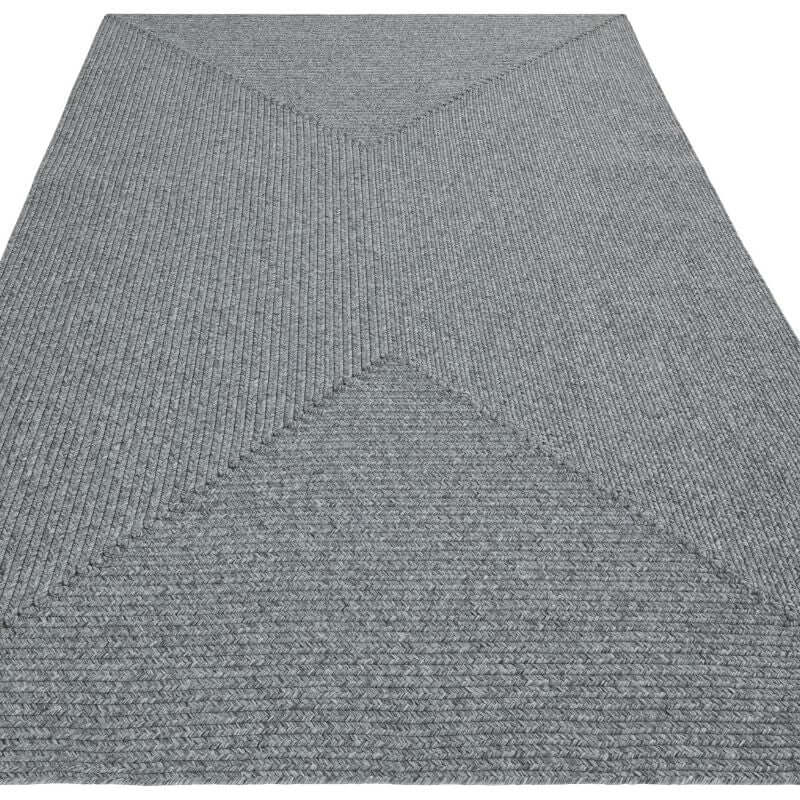Indoor Outdoor Trenzado Rug – Bordered Plain Design