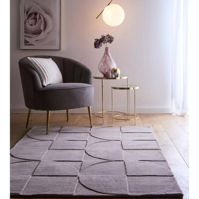 Penny Geometric Wool Rug