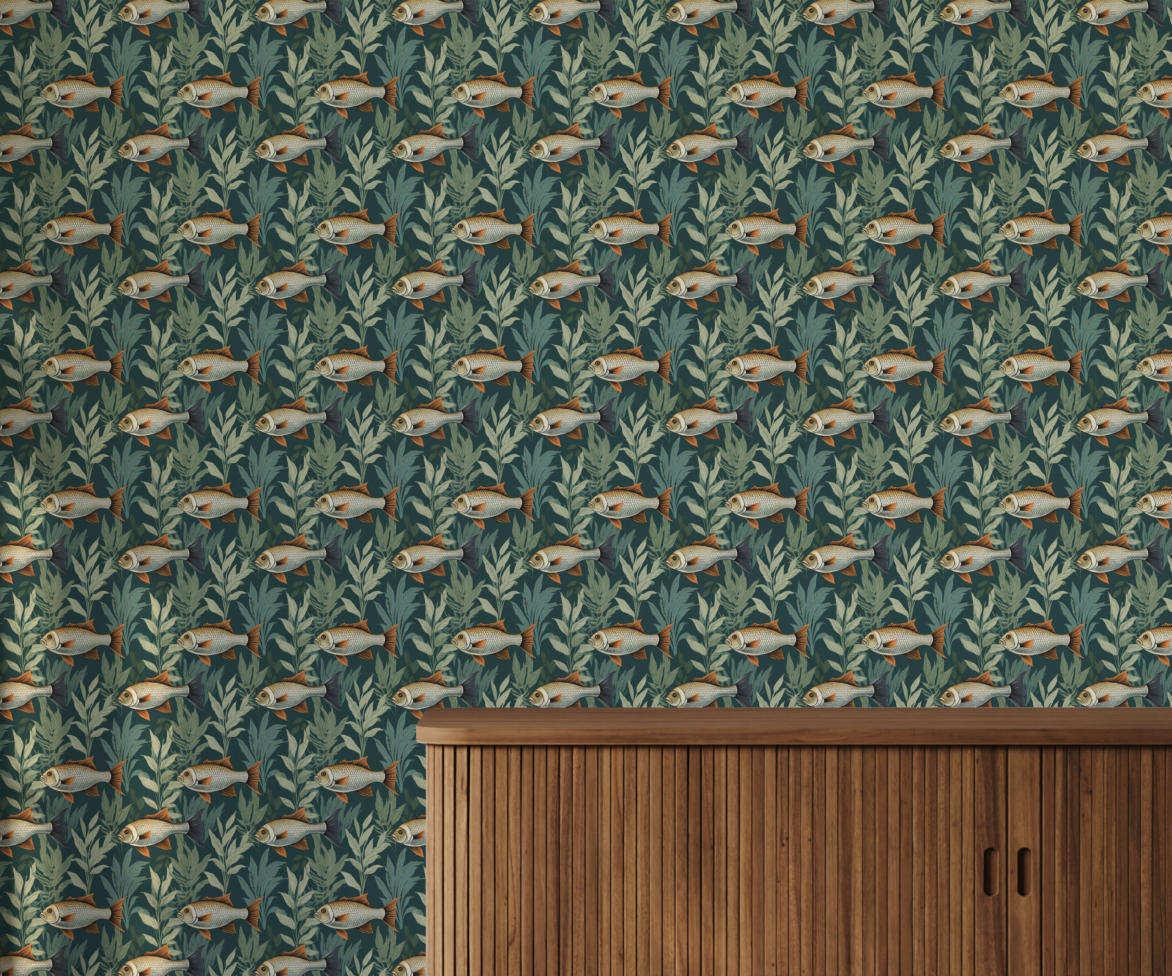 Bobbi Beck Pesci Floral Luxury Wallpaper