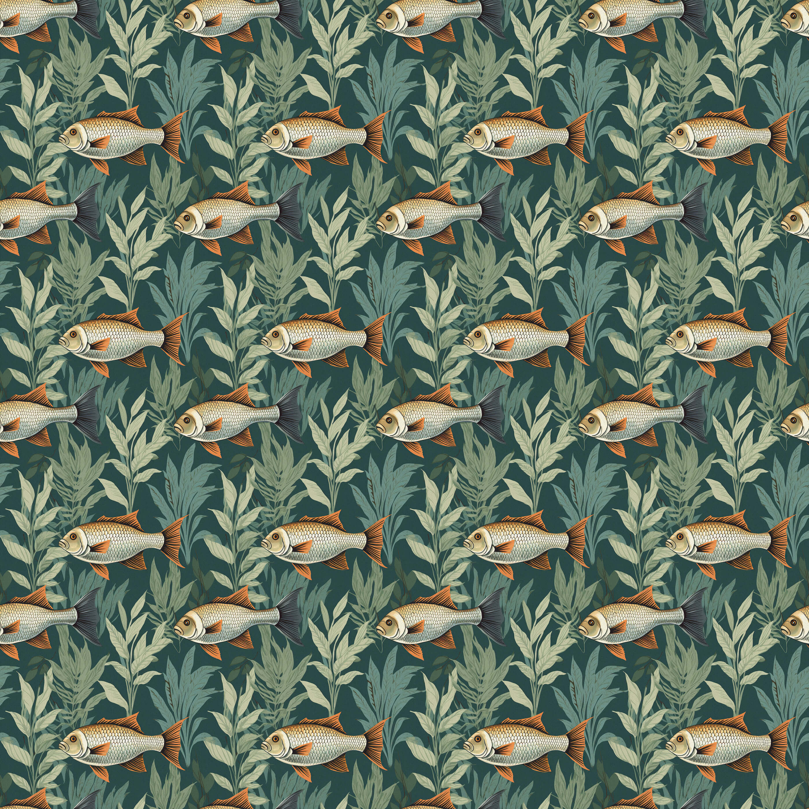 Bobbi Beck Pesci Floral Luxury Wallpaper