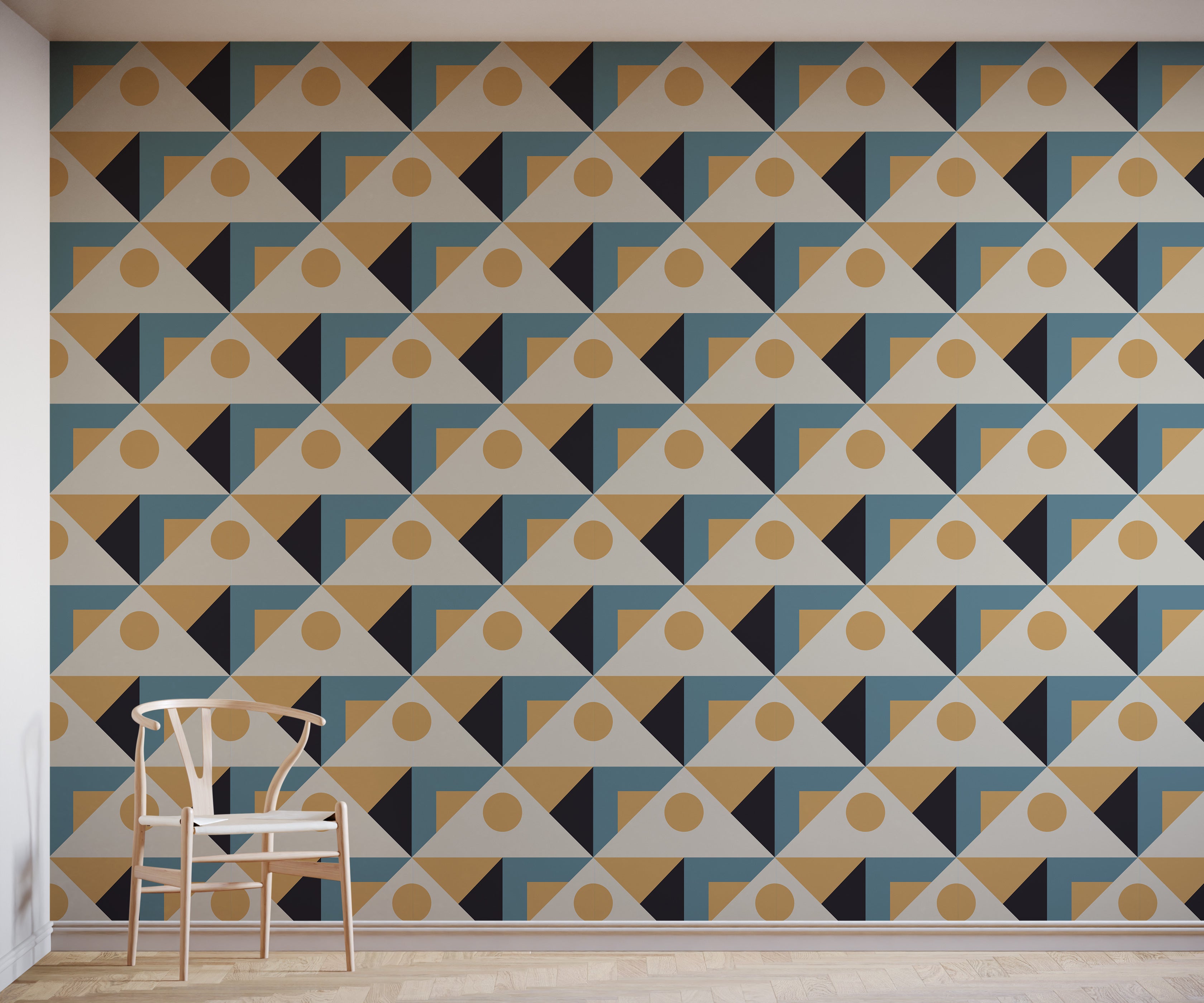 Bobbi Beck Pierre Geometric Patterned Luxury Wallpaper