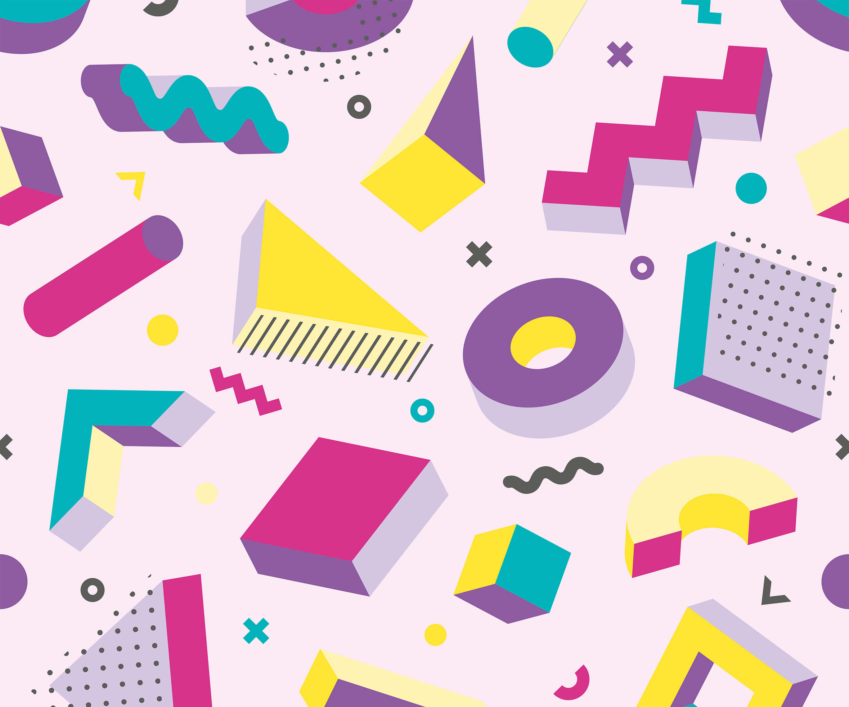 Bobbi Beck Pop Patterned Luxury Wallpaper