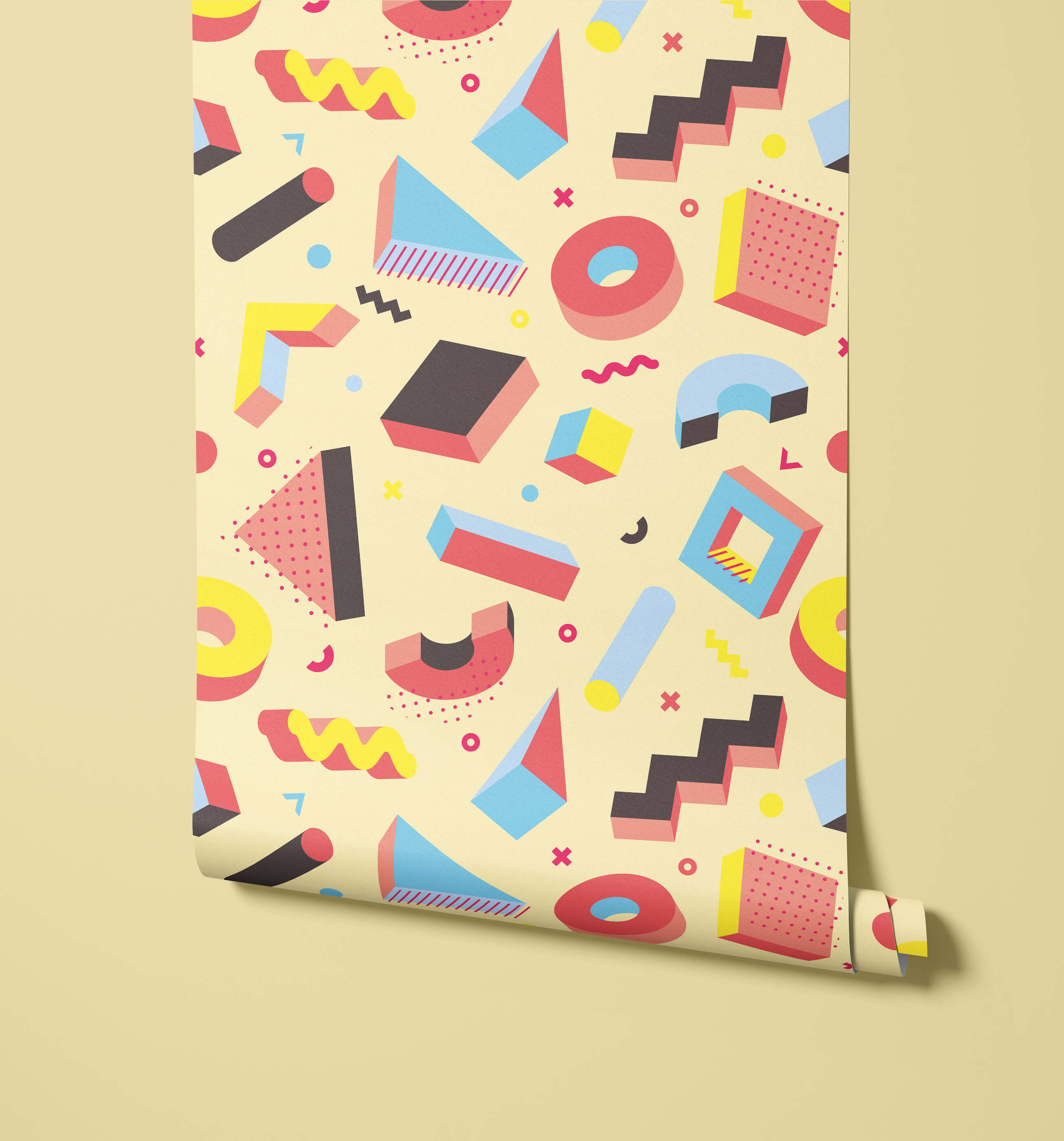 Bobbi Beck Pop Patterned Luxury Wallpaper