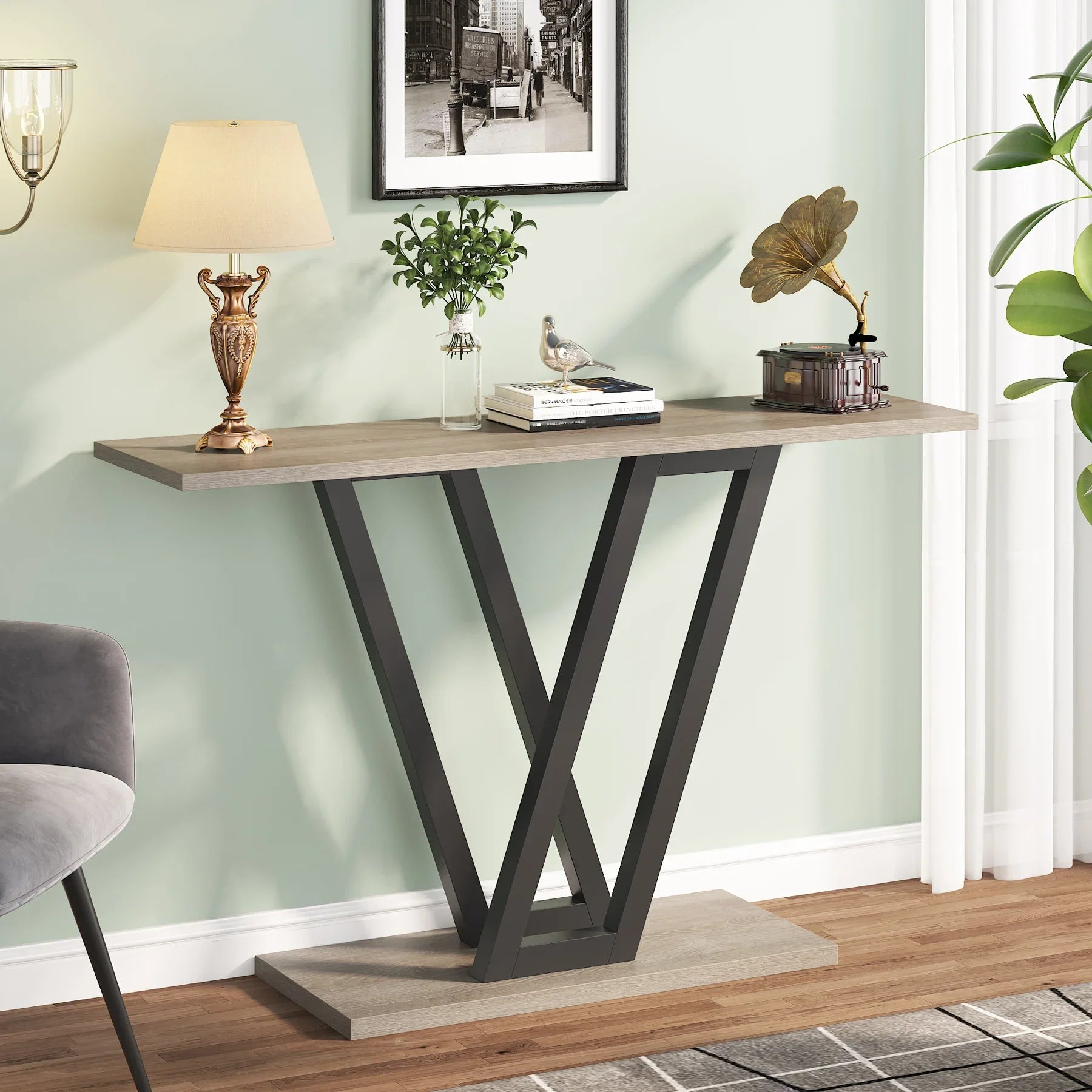 Industrial Console Table