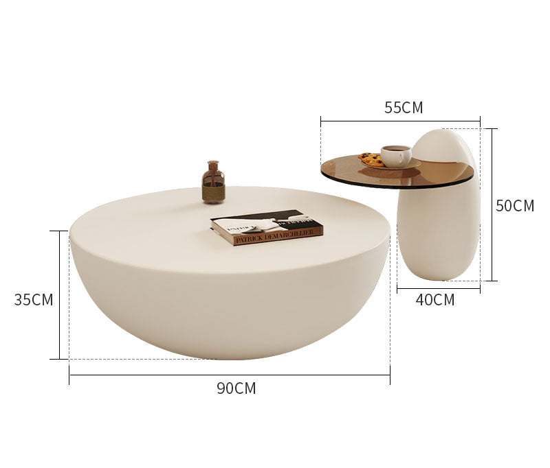 Oliver Nesting Coffee Table, White