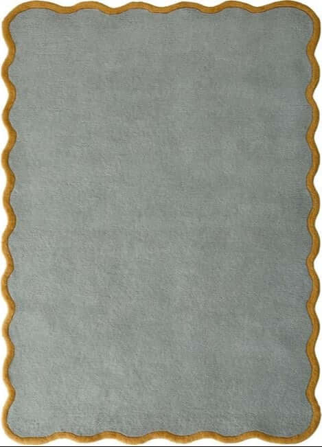 Scalloped Rugs Bordered Design