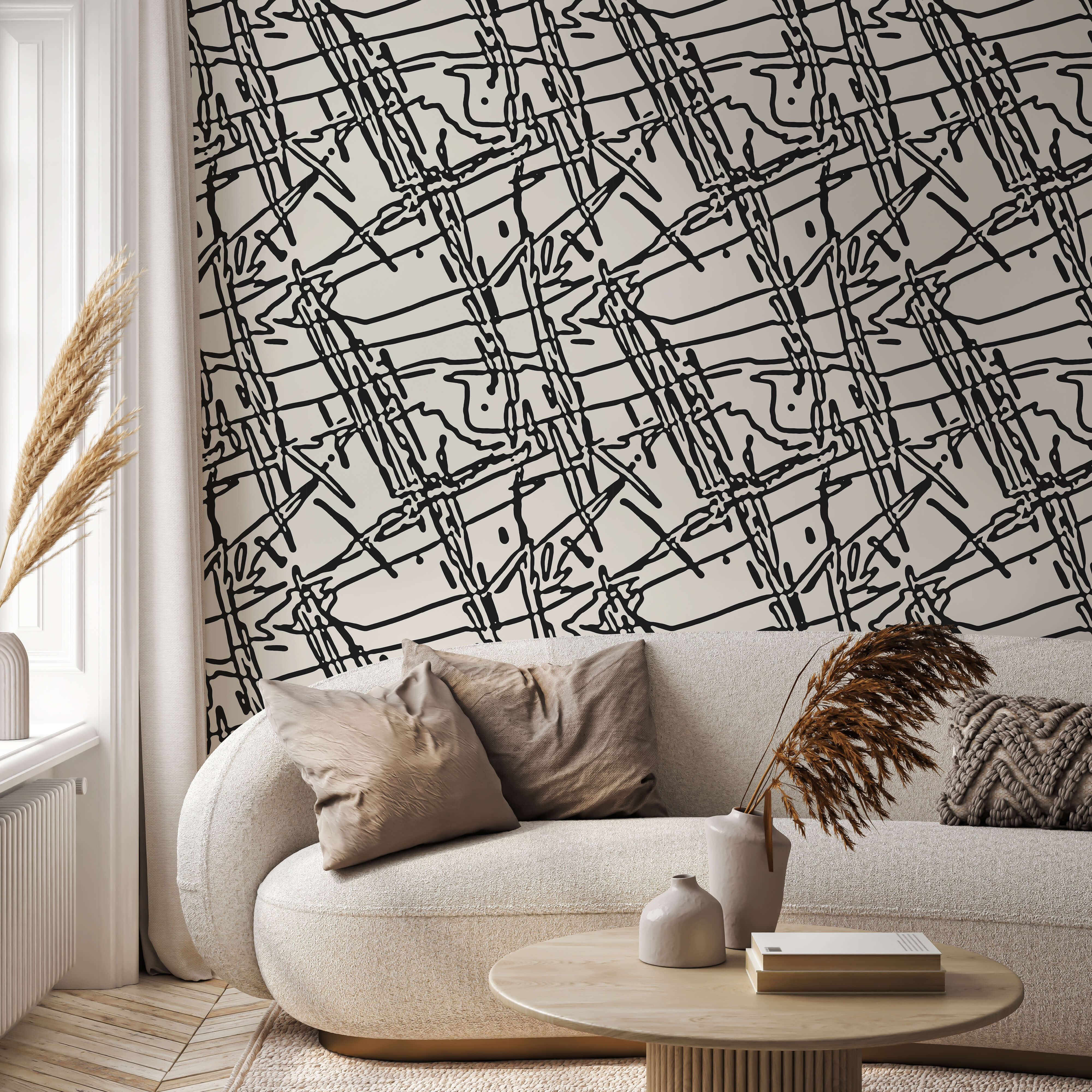 Bobbi Beck Scratch Patterned Luxury Wallpaper